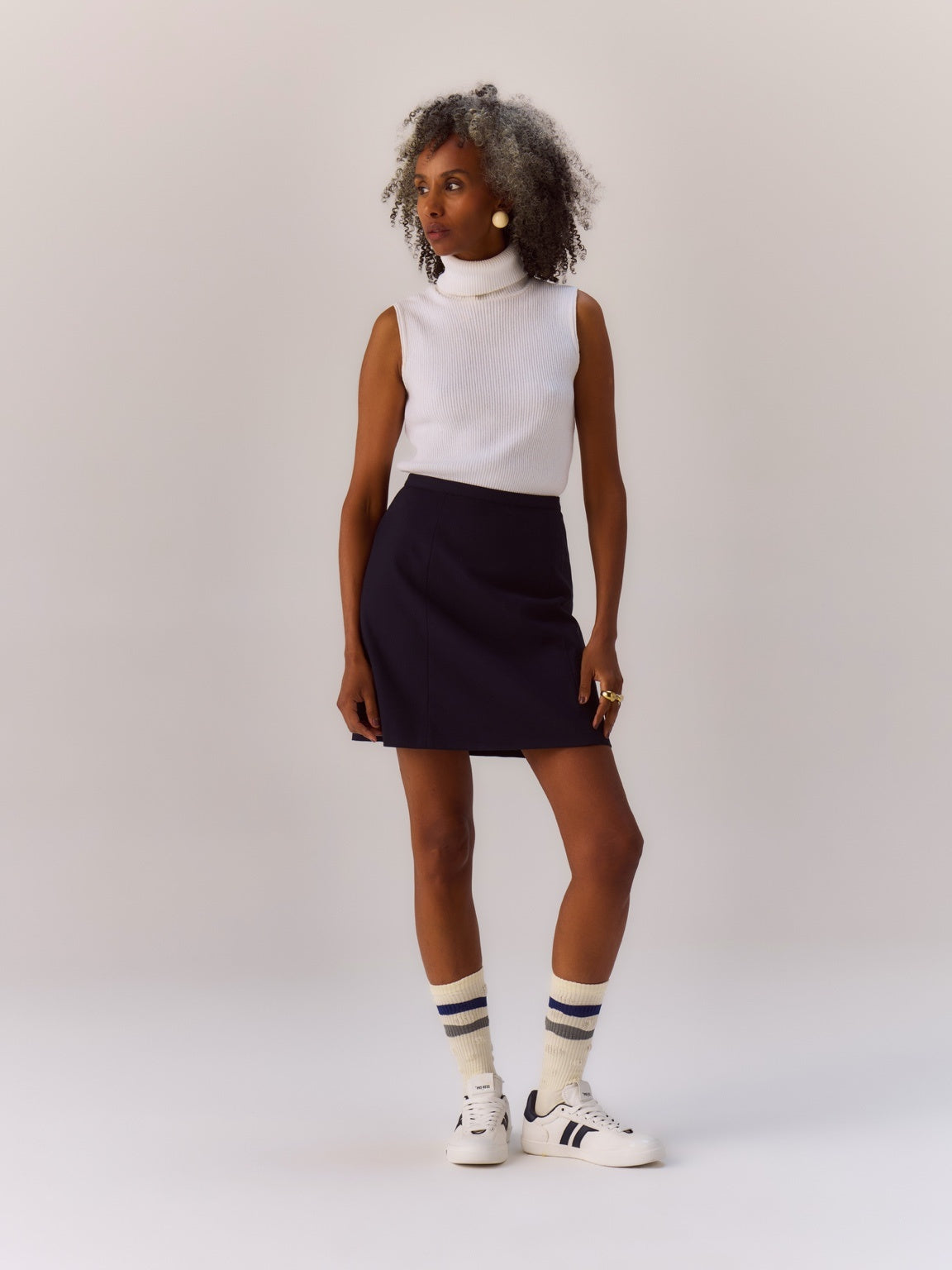 Court Ace in canvas bianco