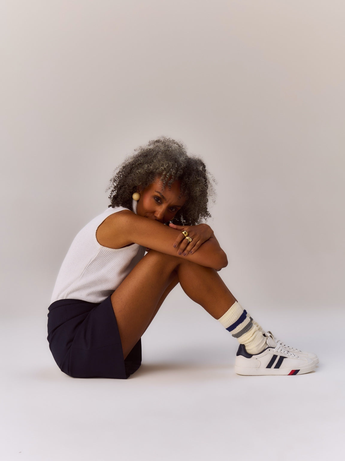 Court Ace in canvas bianco