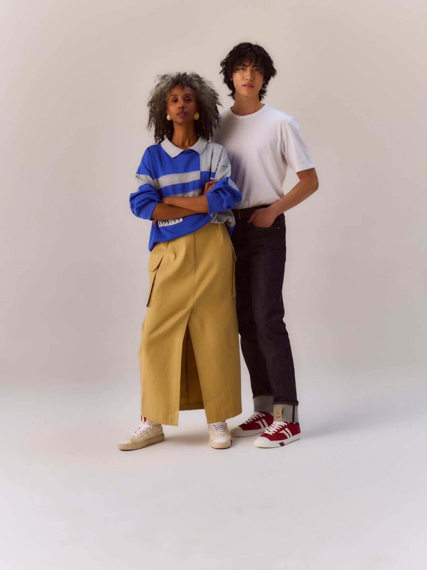 Court Ace in suede rosso vermiglio