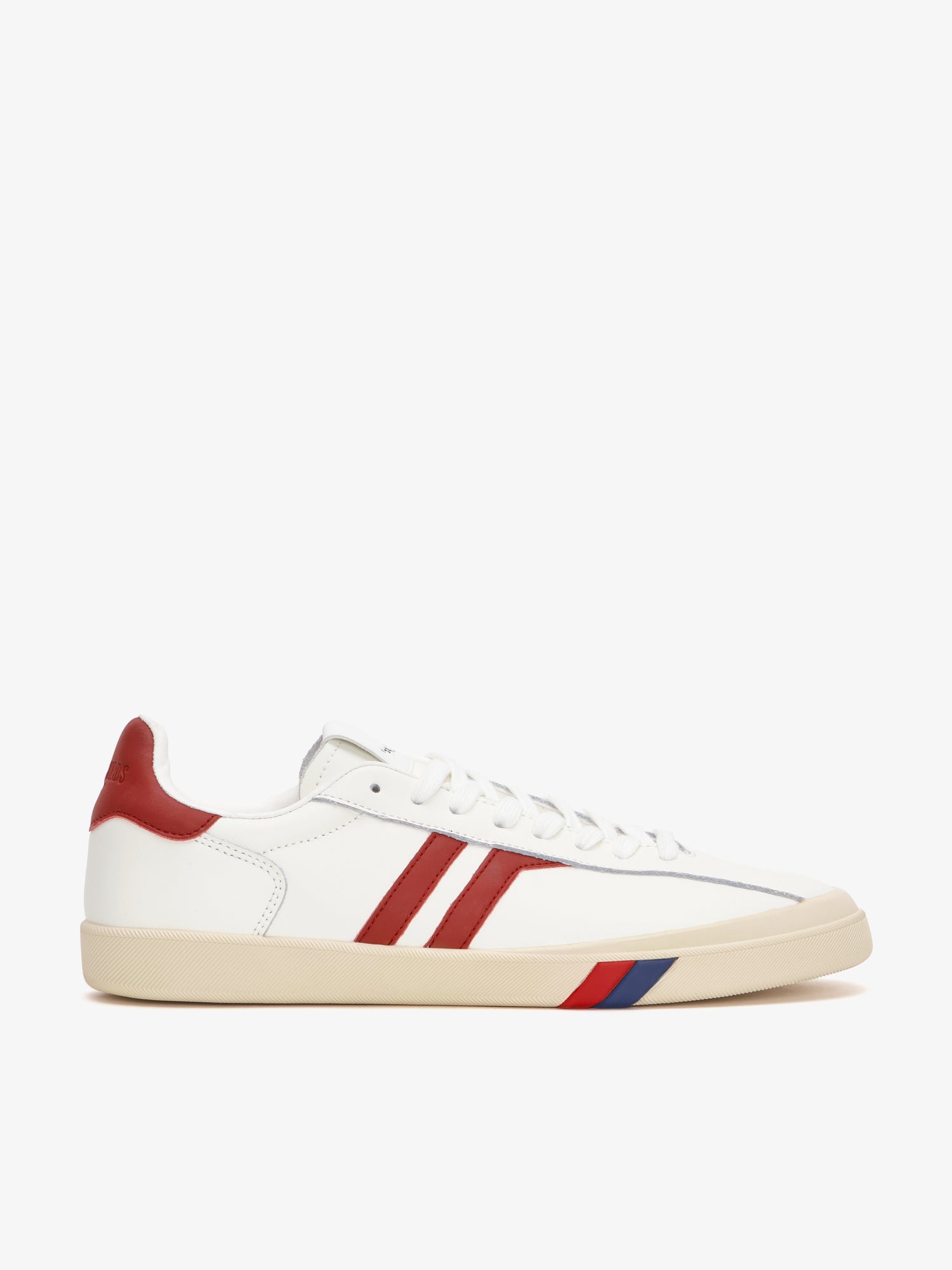 Court Ace in pelle Bianca e Rosso rubino