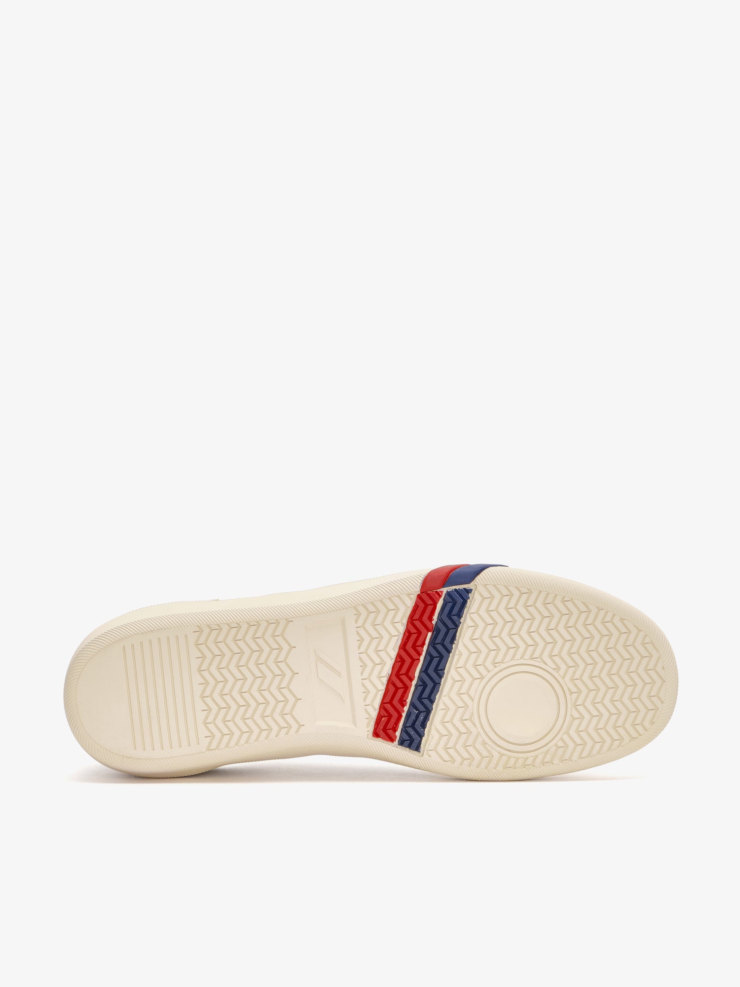 Suola con logo stripes sul battistrada delle sneaker Pro-Keds Court Ace da donna in suede, color grigio chiaro