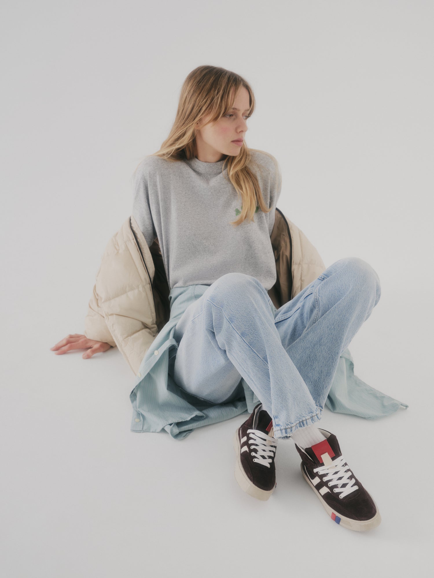 II Orbit in suede borgogna e avorio