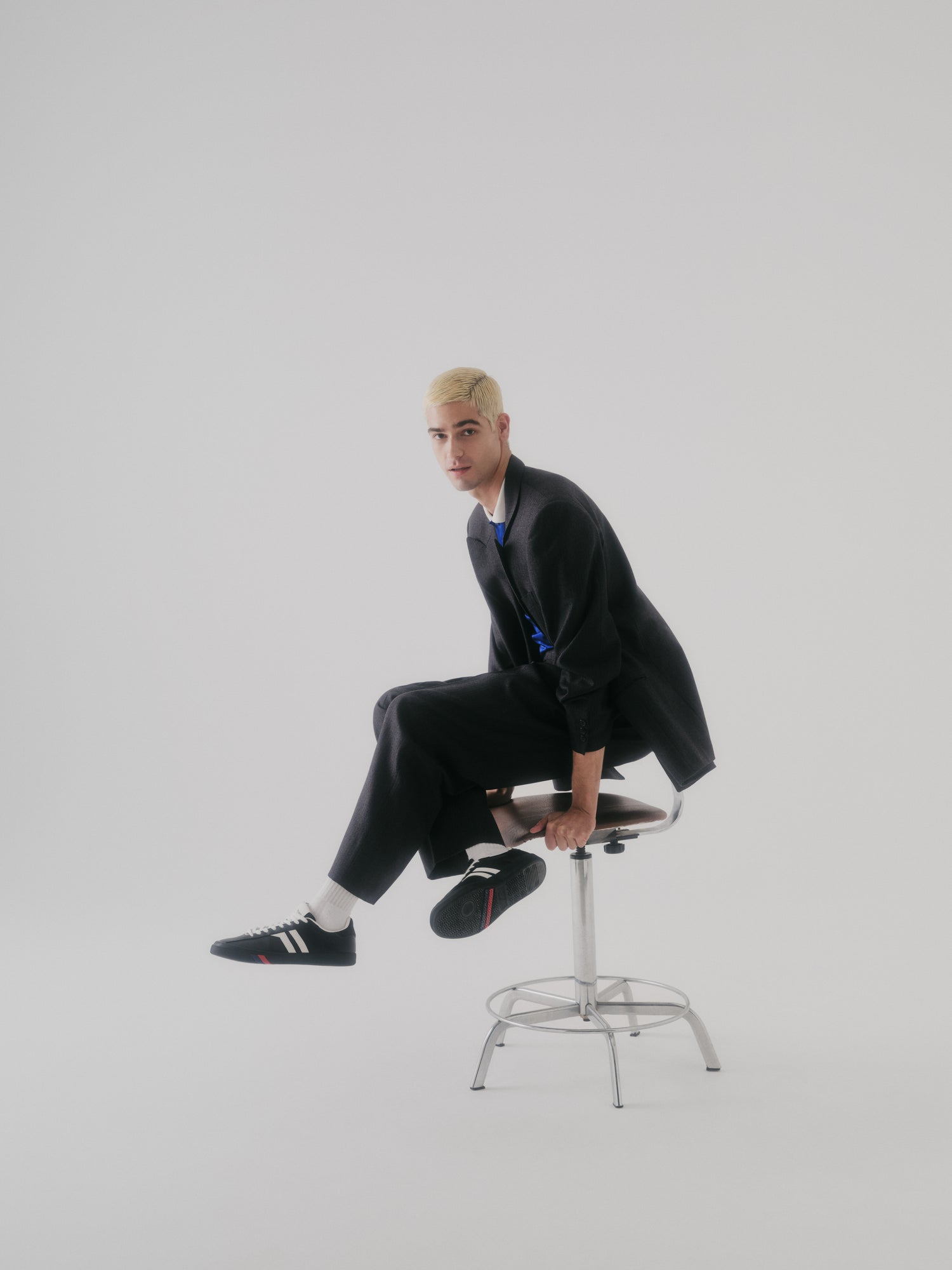 Court Ace in Pelle Nera e Bianca