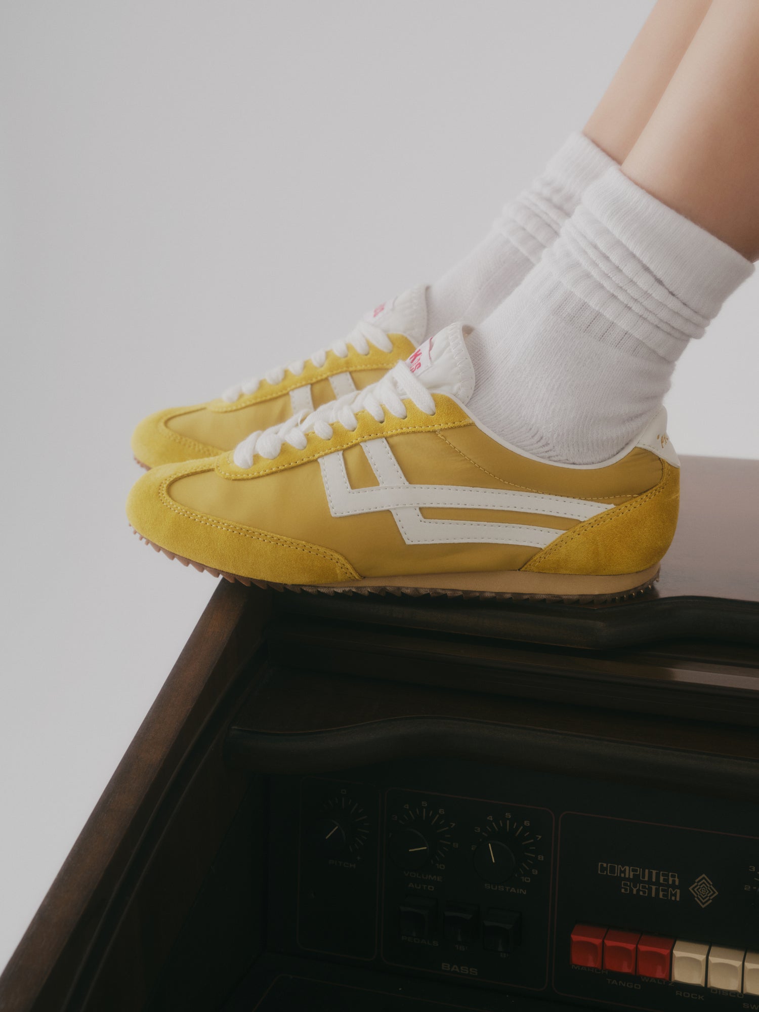 Racer 77 in Nylon Gialla e Bianca