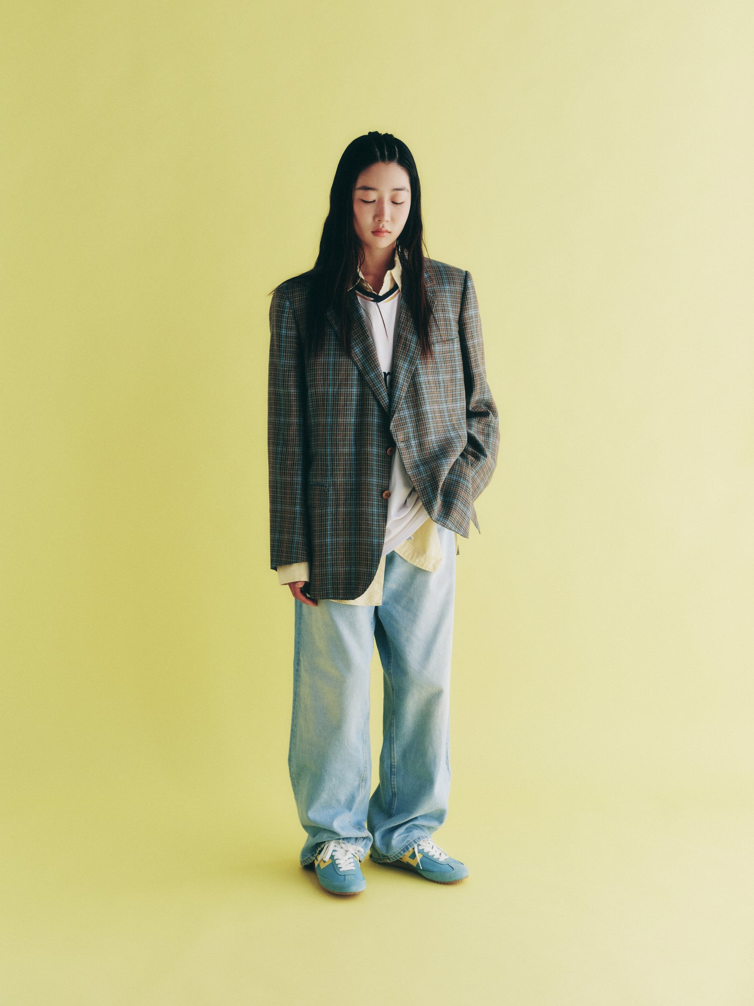 Racer 77 in Nylon Verde acqua e Gialla