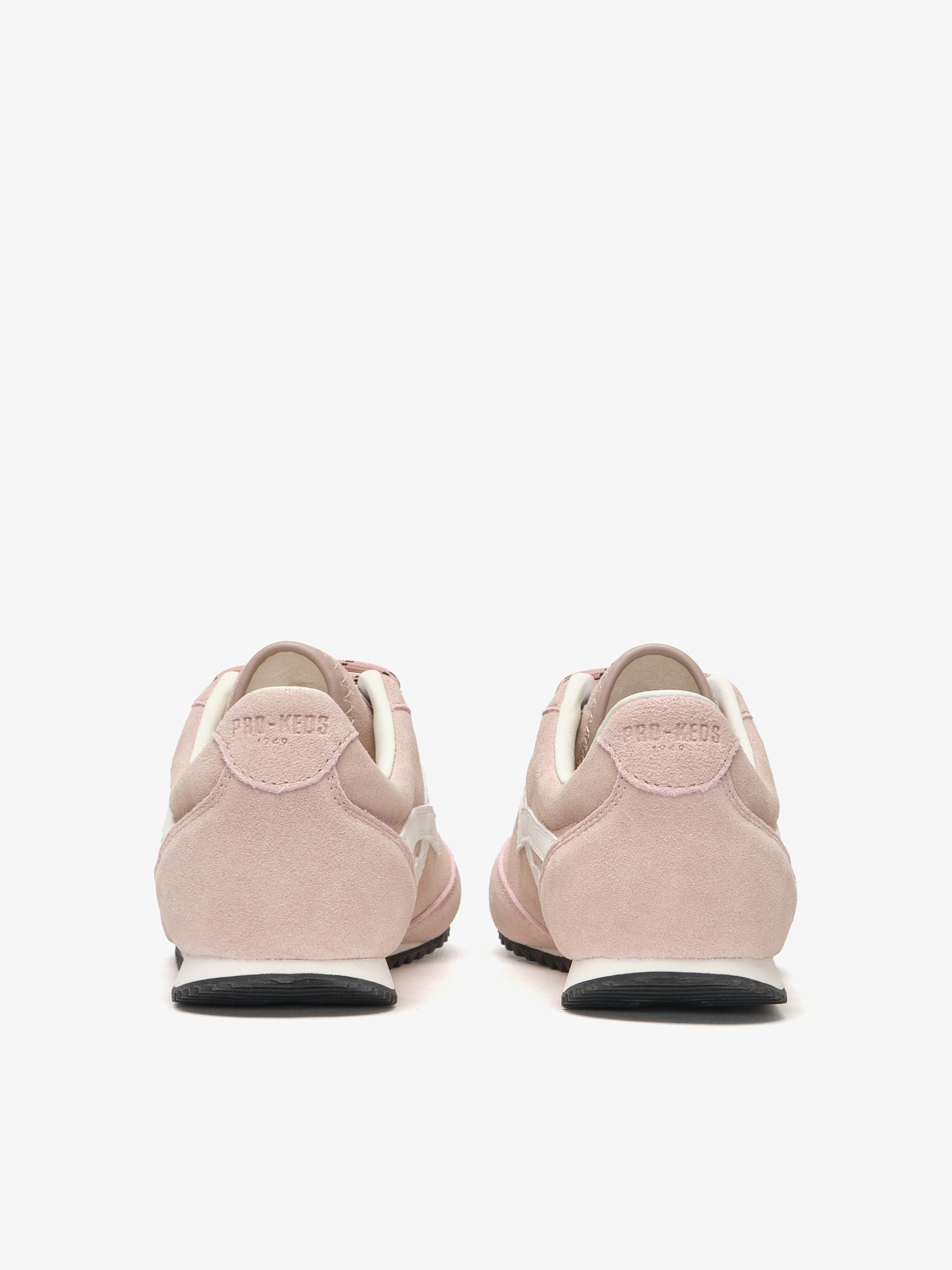 Pro-Keds Racer 77 da donna, sneaker rosa e avorio, retro con dettaglio talloncino