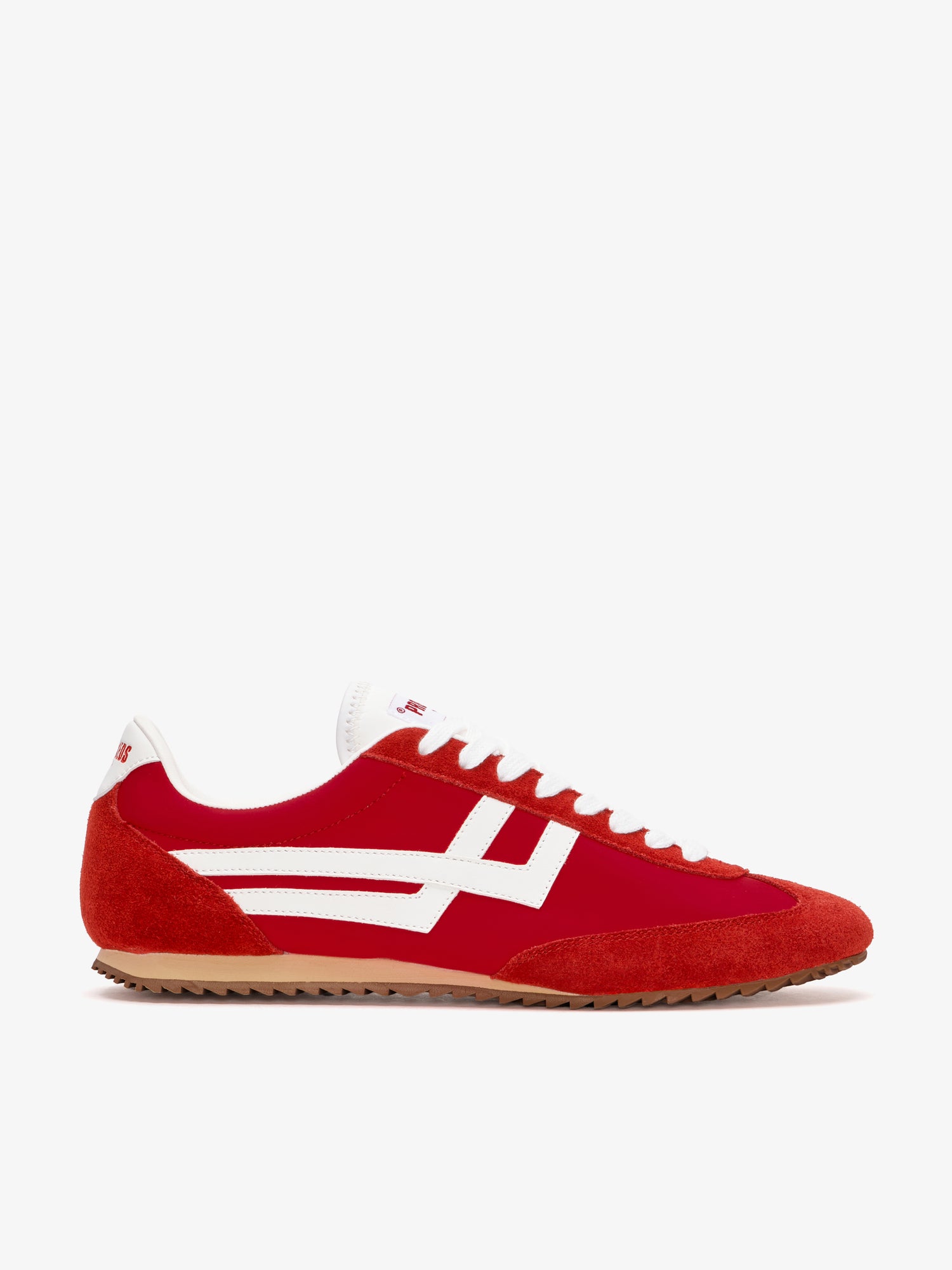 Racer 77 in red and white nylon