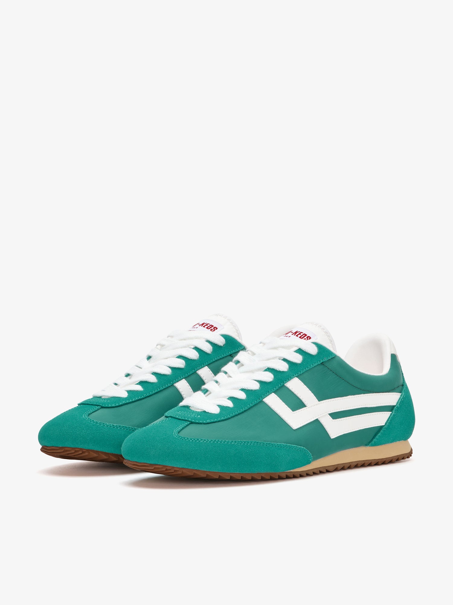 Racer 77 in green and white nylon