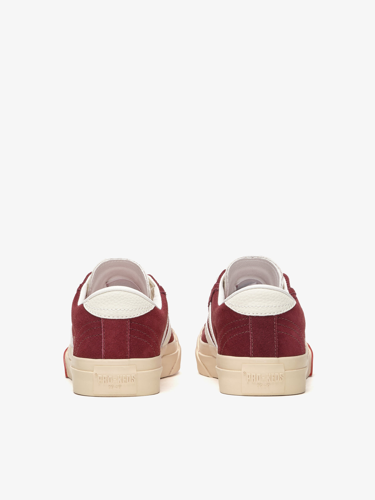 Retro scarpa Royal Classic di Pro-Keds da donna in suede bordeaux e avorio