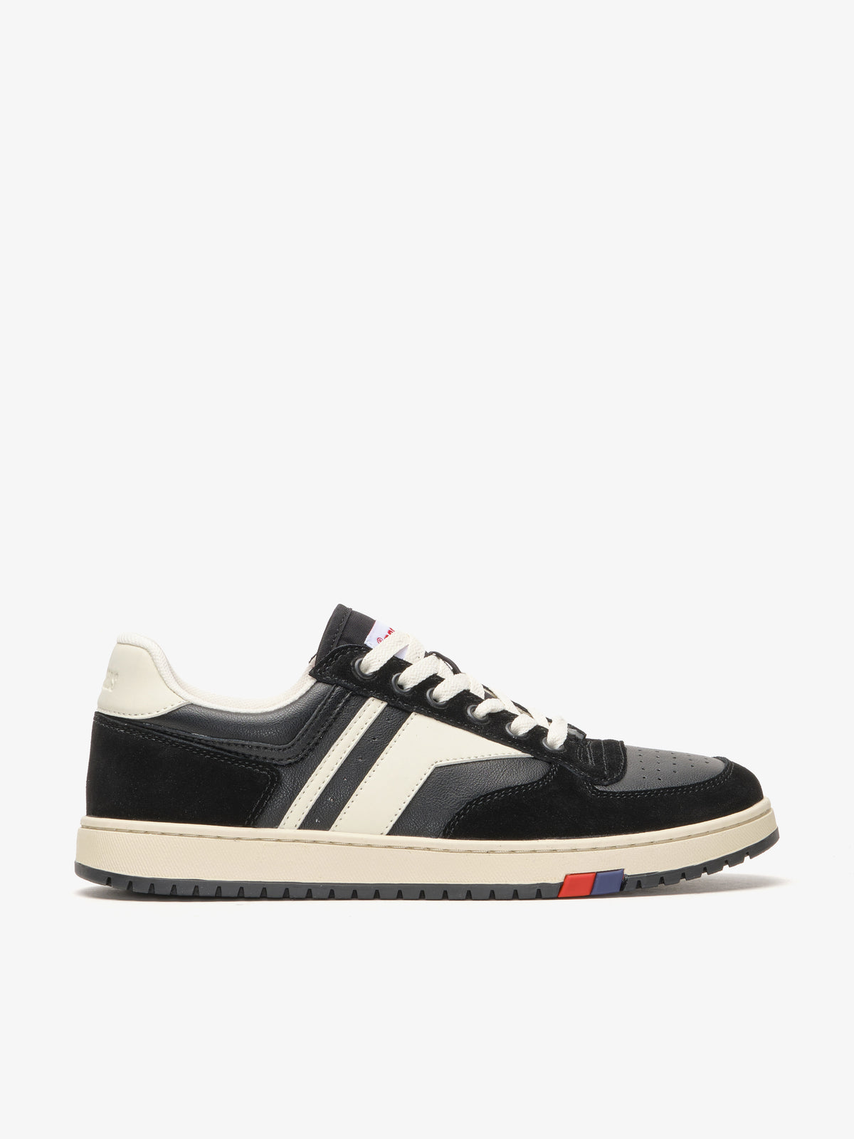 Sneaker da uomo Pro-Keds Sky in suede nero e crema, vista laterale