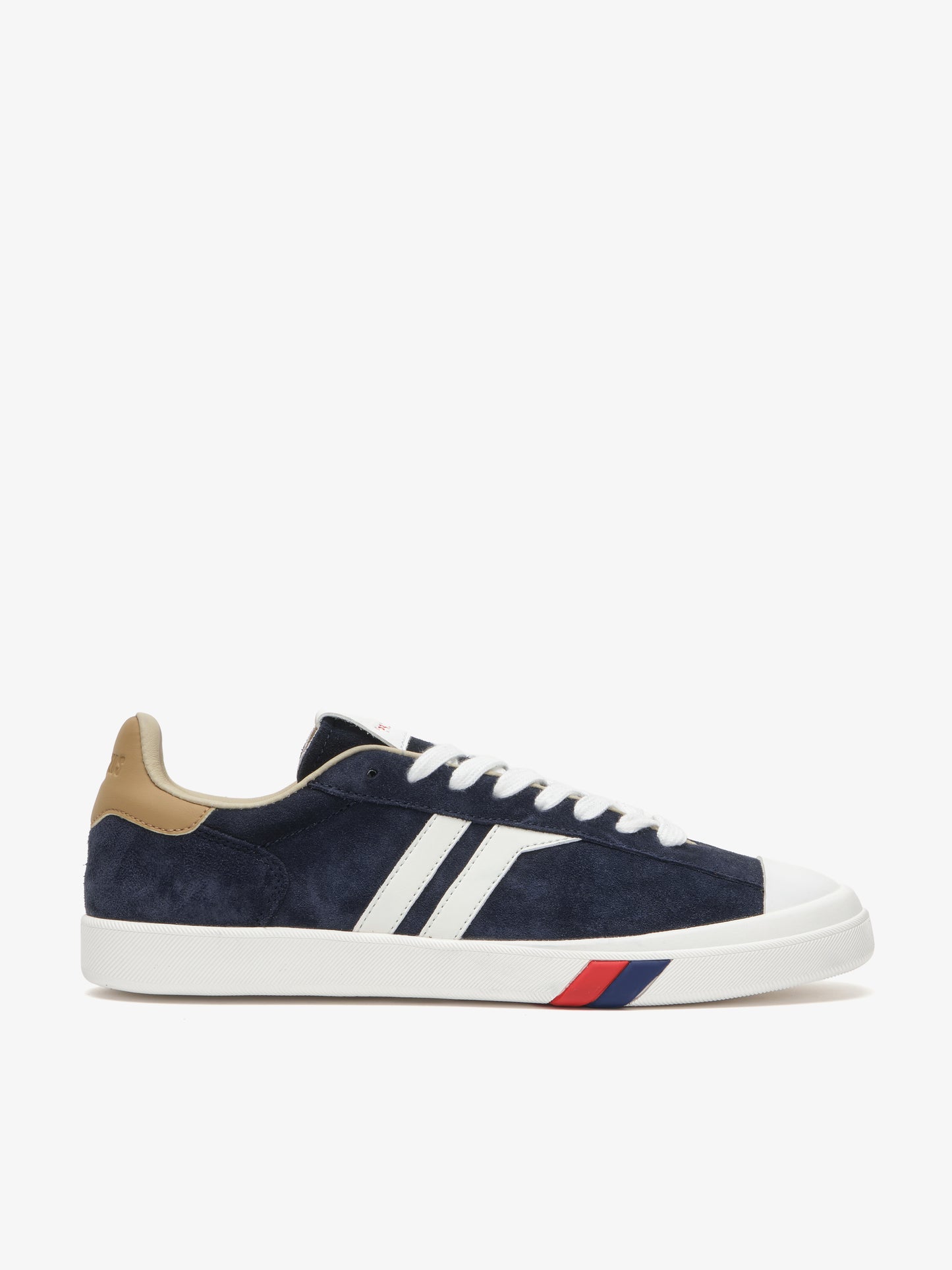 Court Ace in suede blu indaco