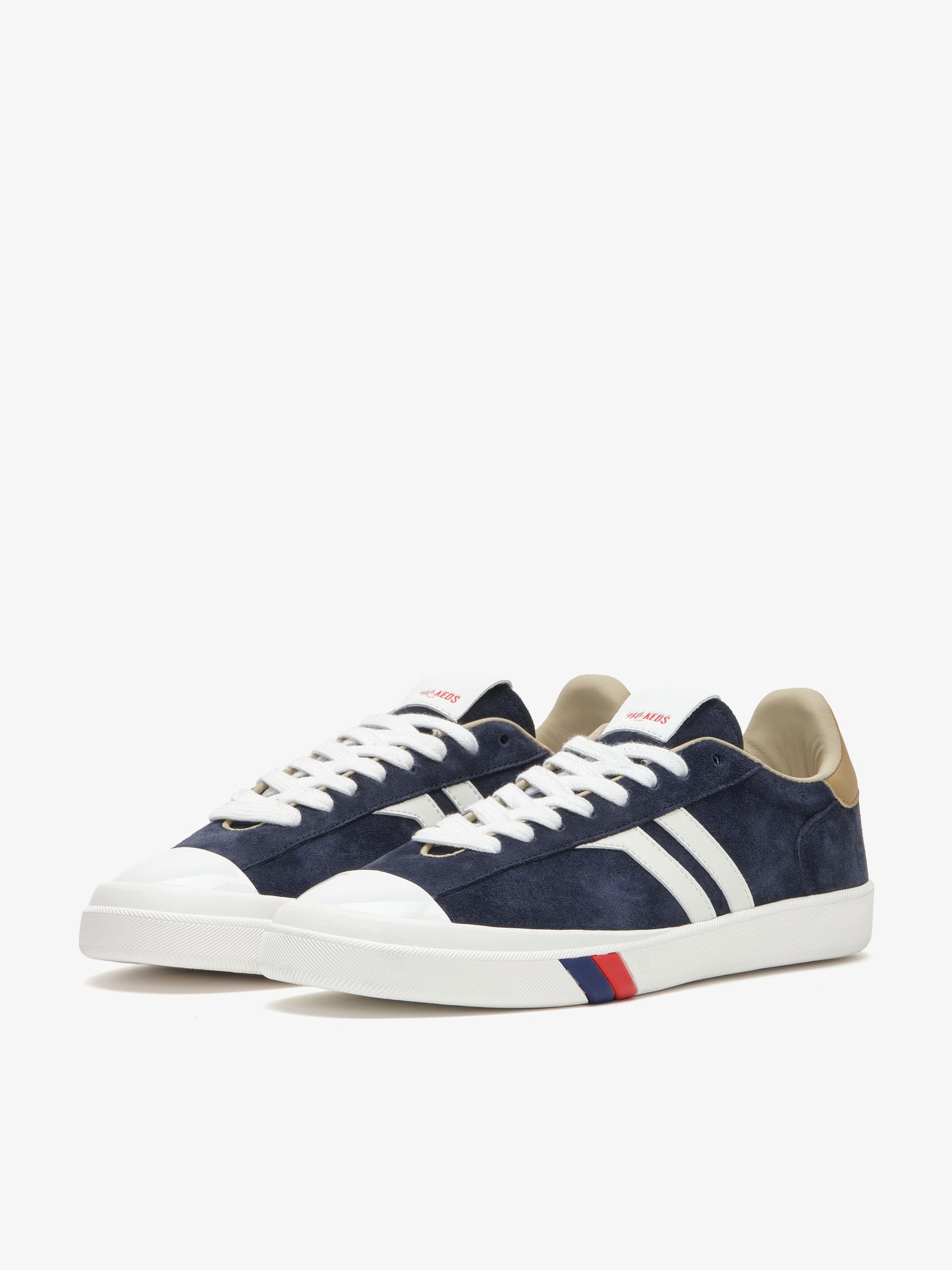 Court Ace in suede blu indaco