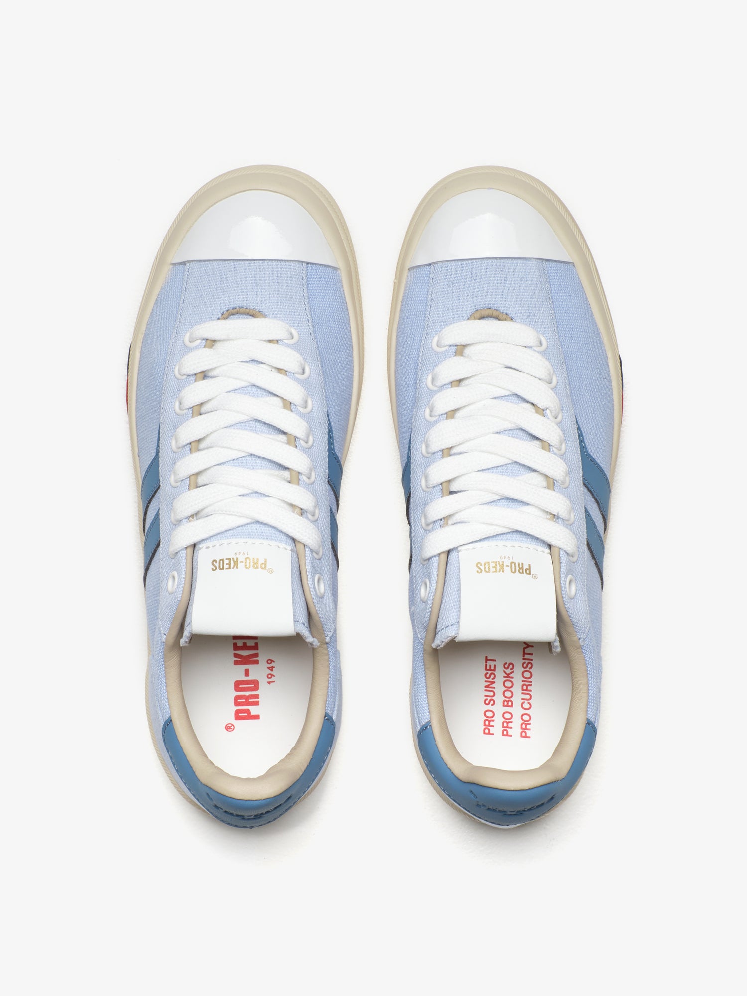 Court Ace in canvas azzurro celestiale