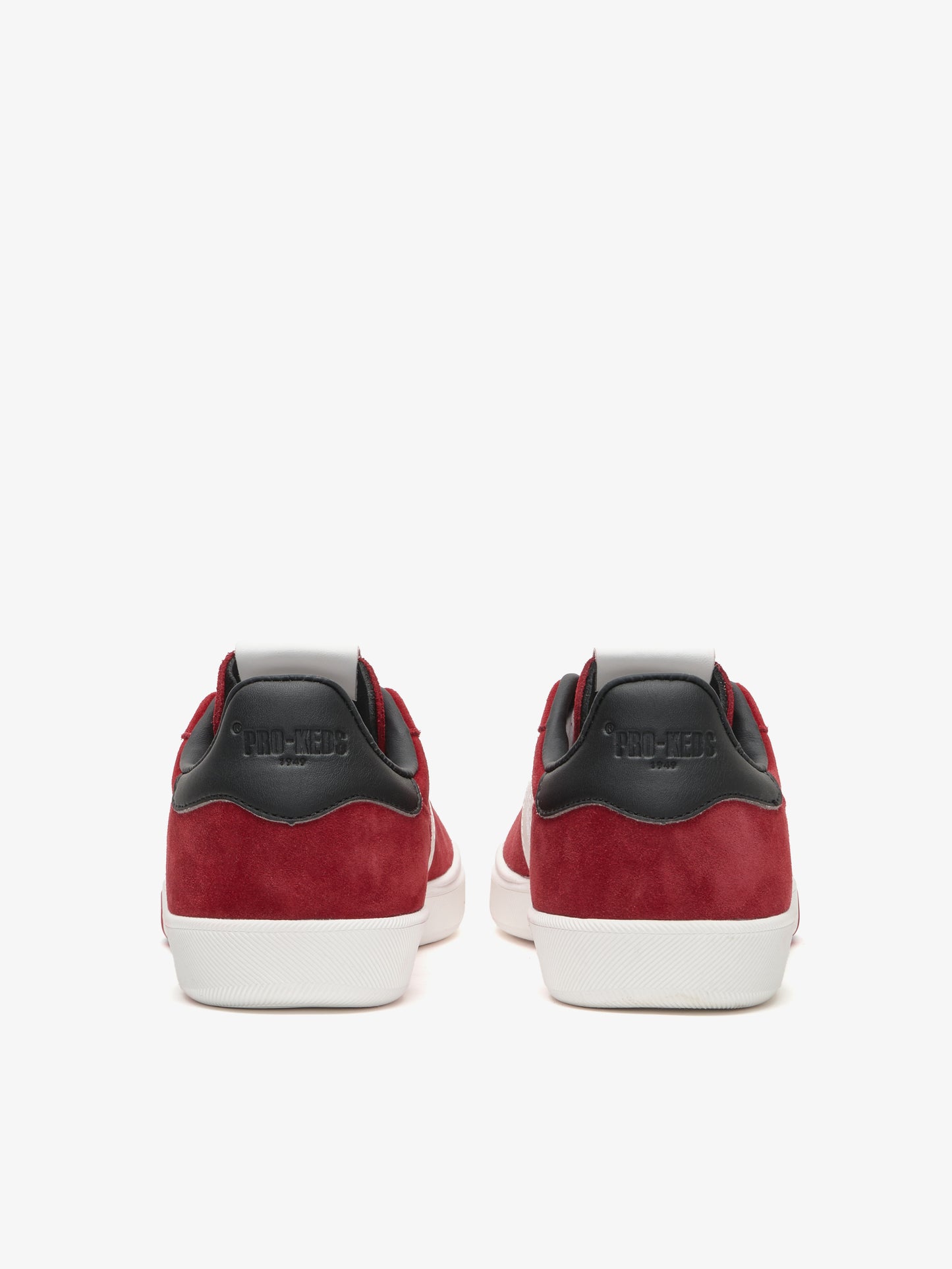 Court Ace in suede rosso vermiglio