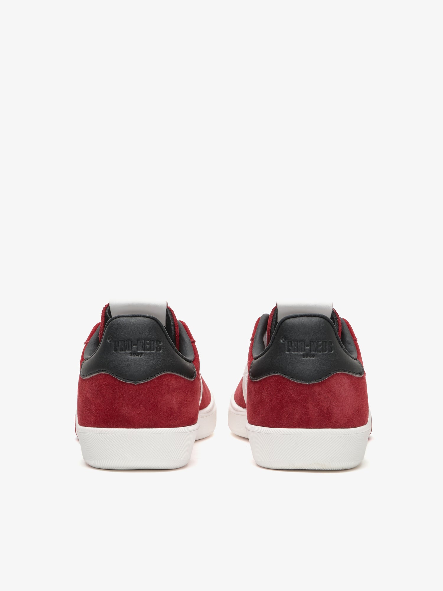 Court Ace in suede rosso vermiglio