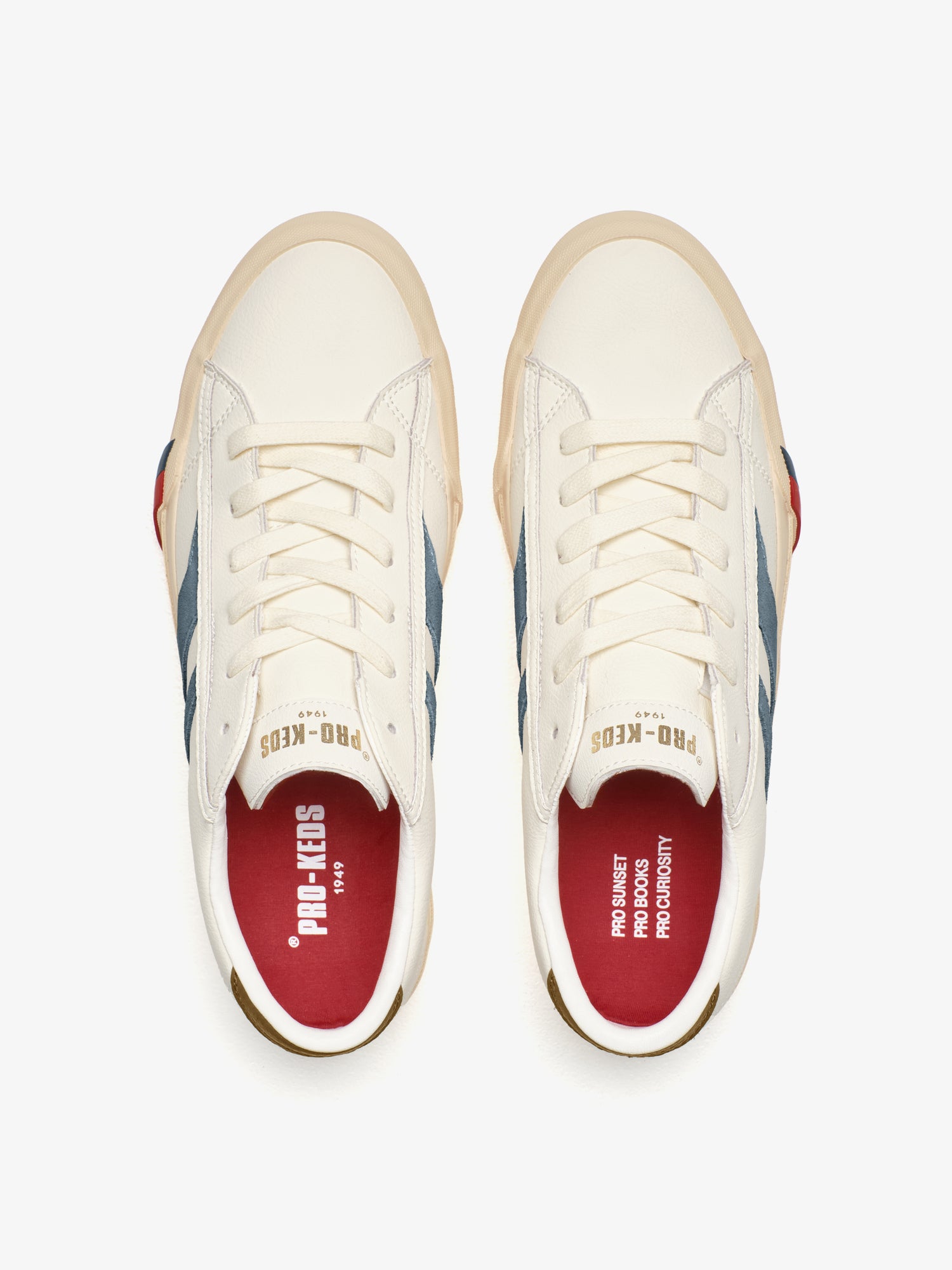 Royal Classic in Pelle Crema e Blu pastello