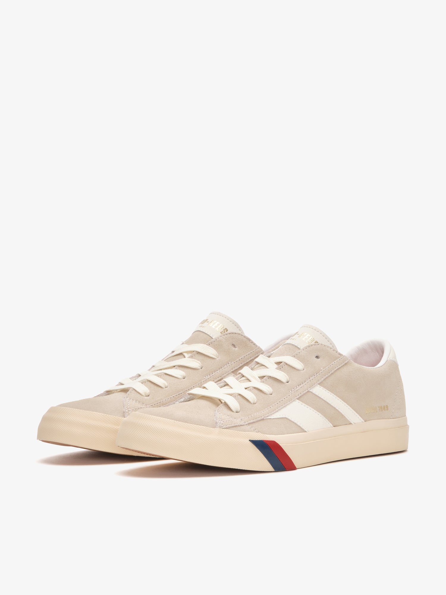 Royal Classic in Suede Crema e Sabbia