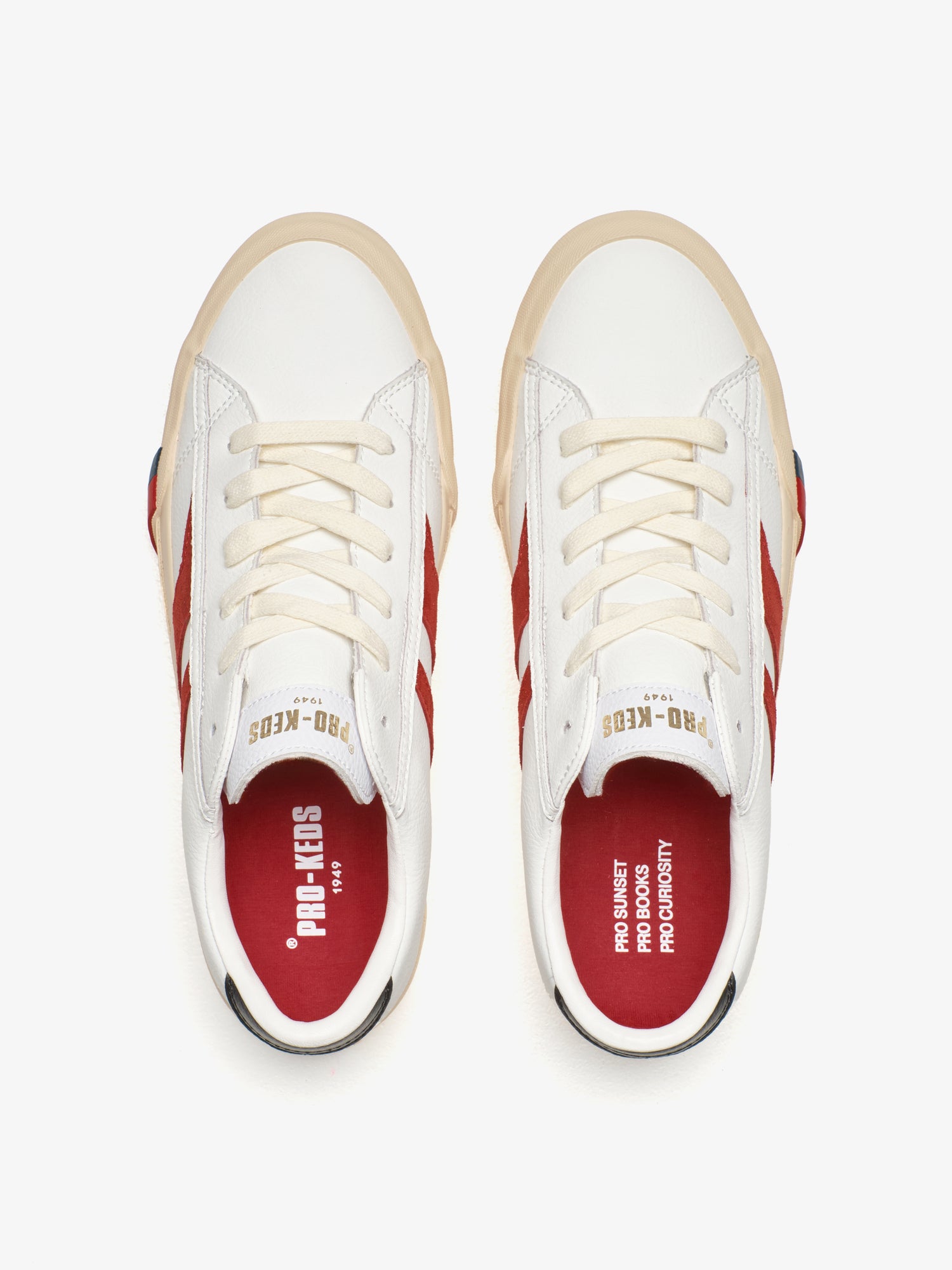 Royal Classic in Pelle Bianca e Rossa