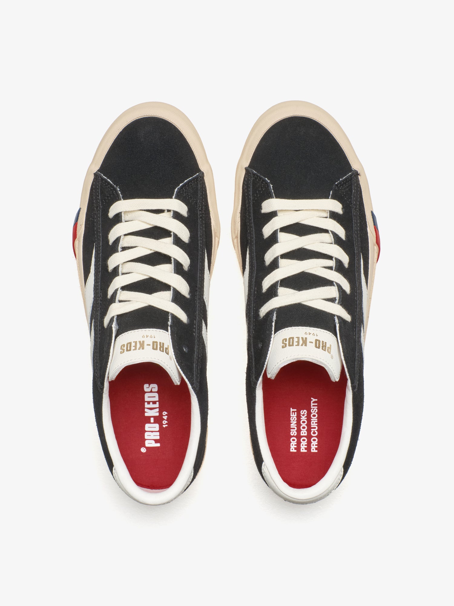 Royal Classic in Black and White Suede