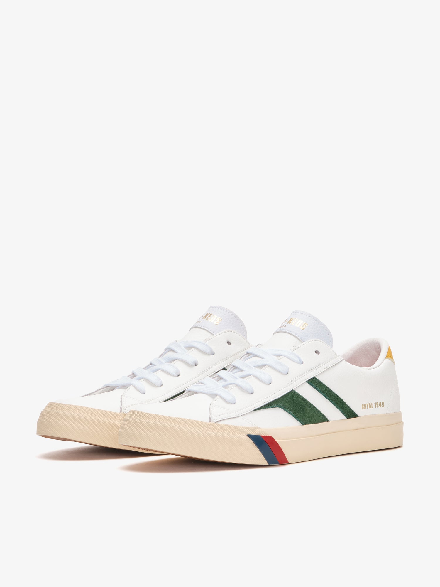 Royal Classic in Pelle Bianca e Verde