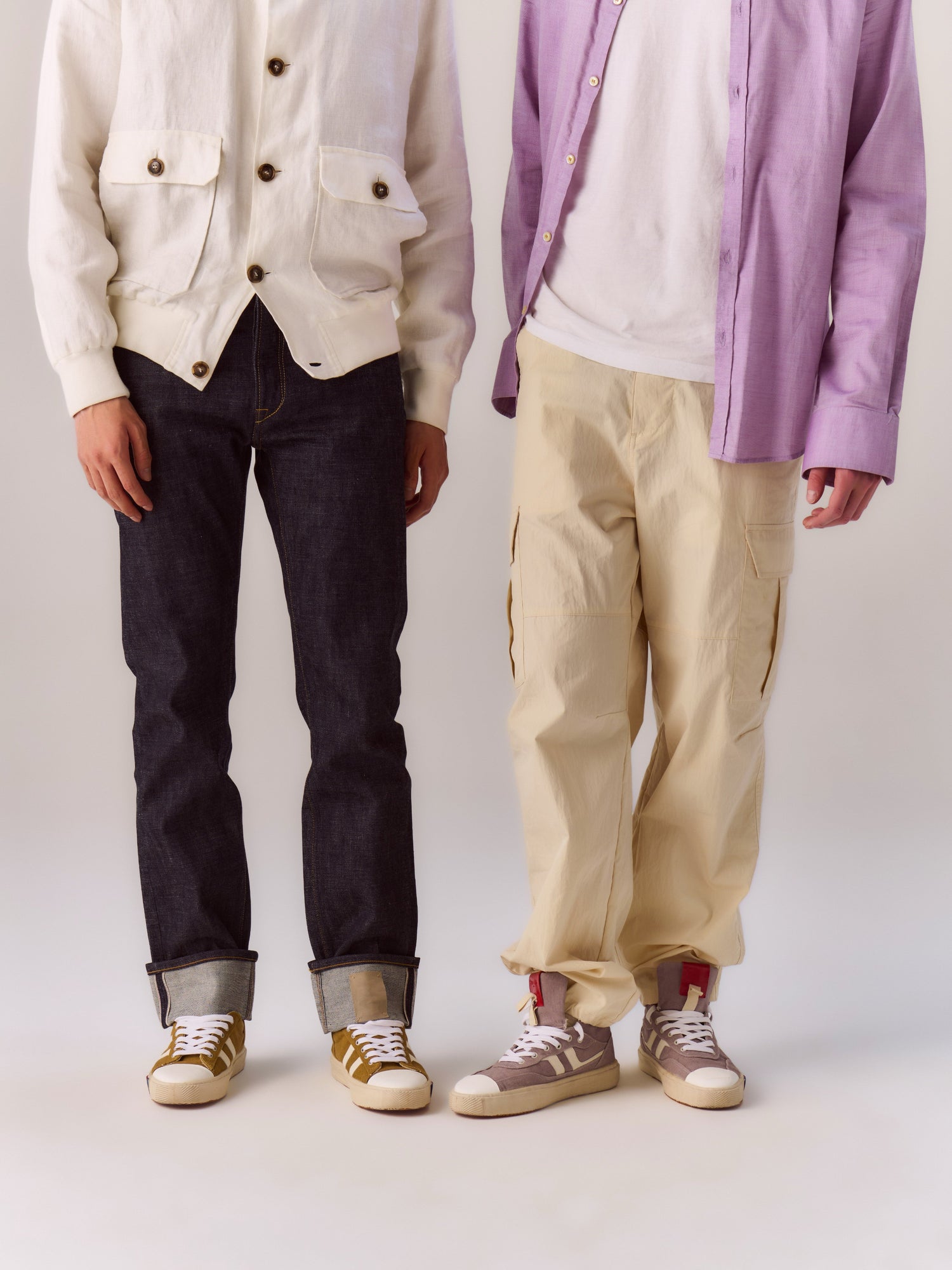 II Orbit in wisteria stone washed canvas