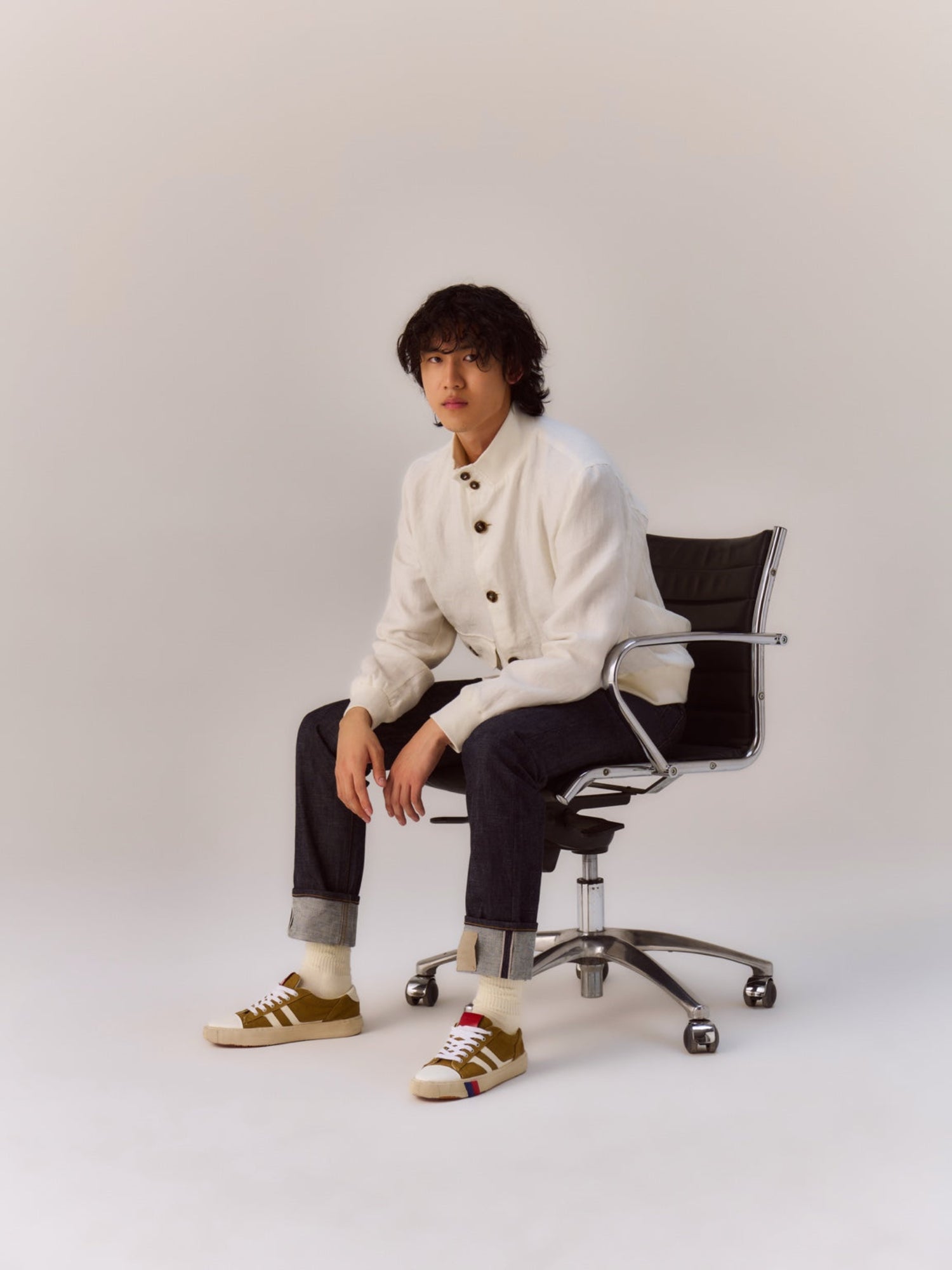 II Orbit in canvas stone washed khaki