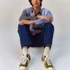 Court Ace in suede verde muschio
