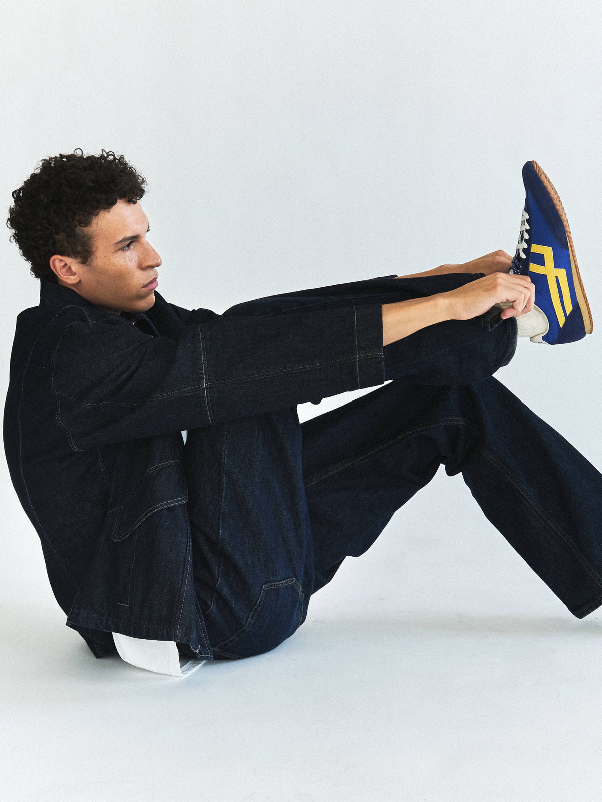 Racer 77 in Nylon Blu e Gialla
