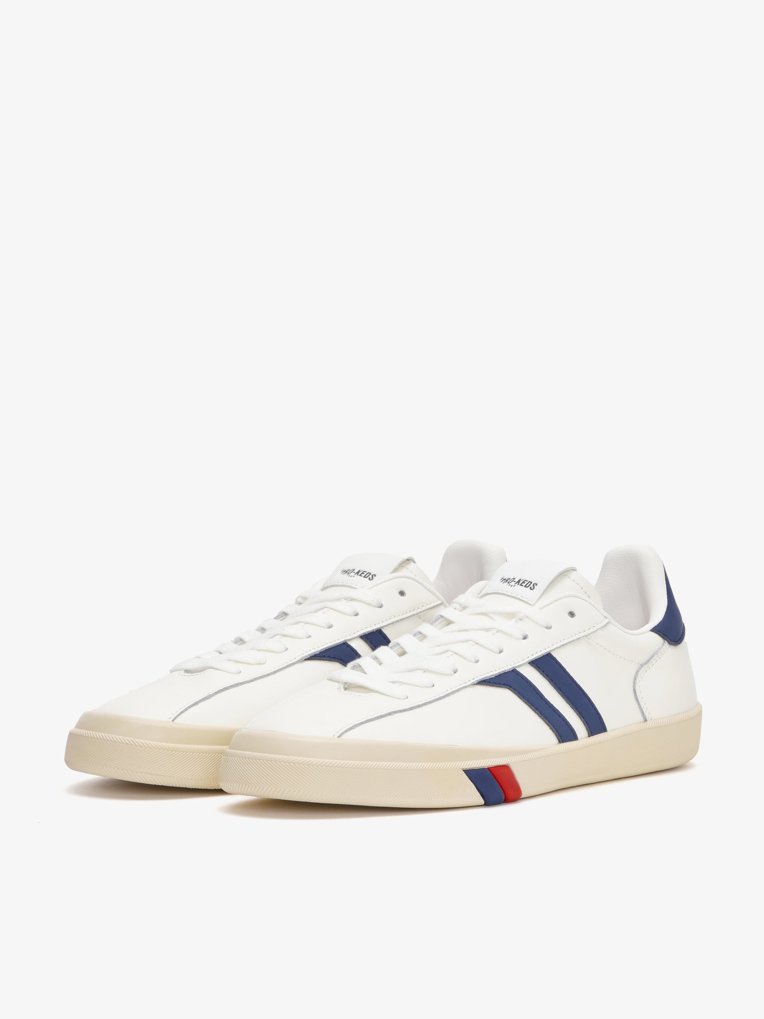 Court Ace in Pelle Bianca e Blu notte