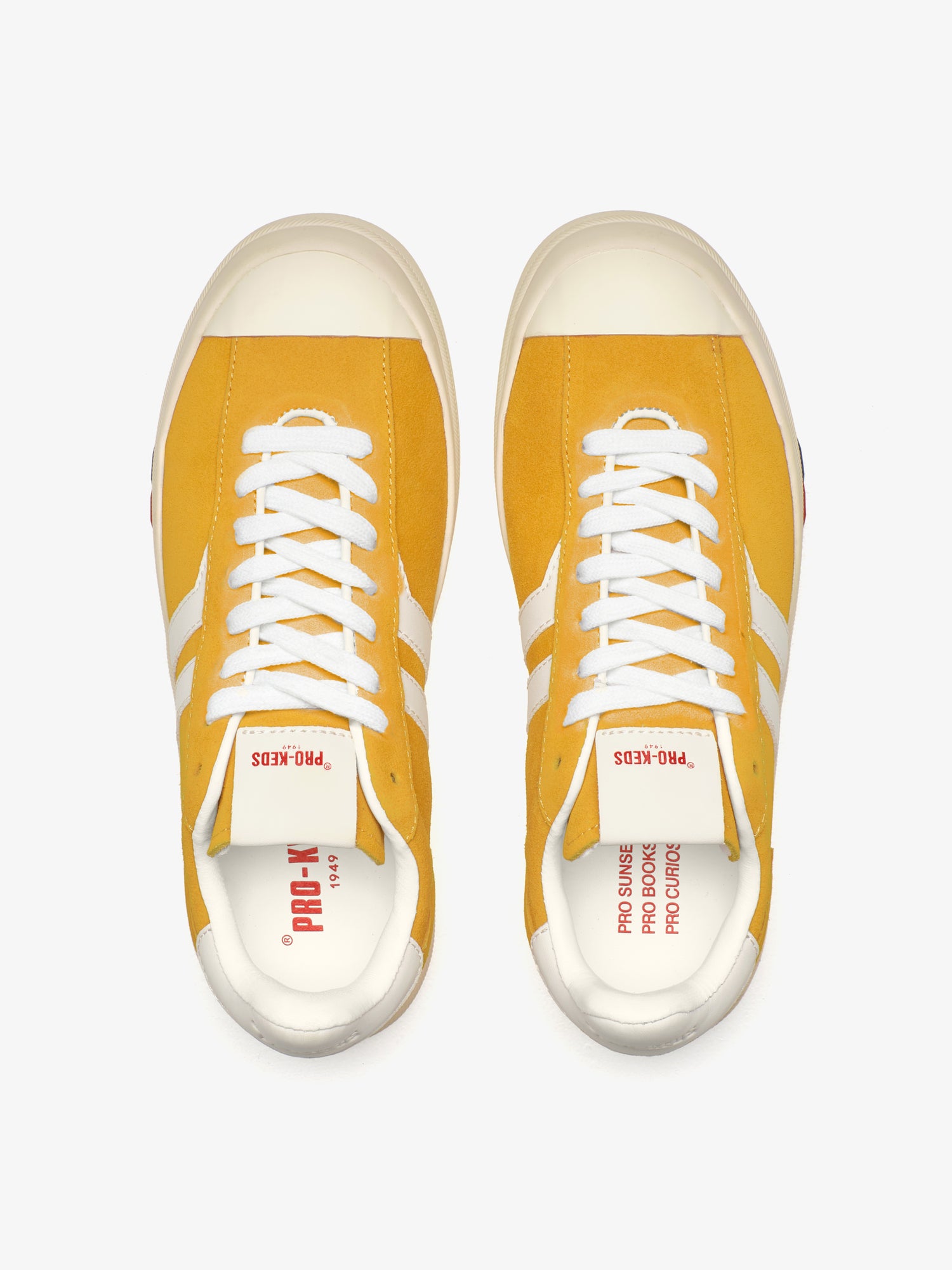 Pro-Keds Court Ace da donna in suede, color senape e crema