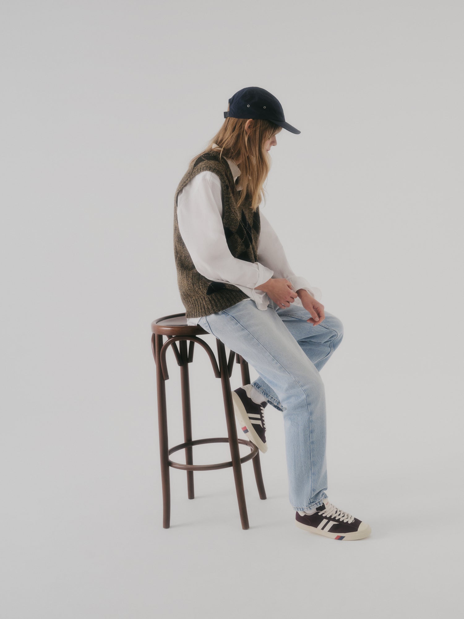 Court Ace in Suede Bordeaux e Crema