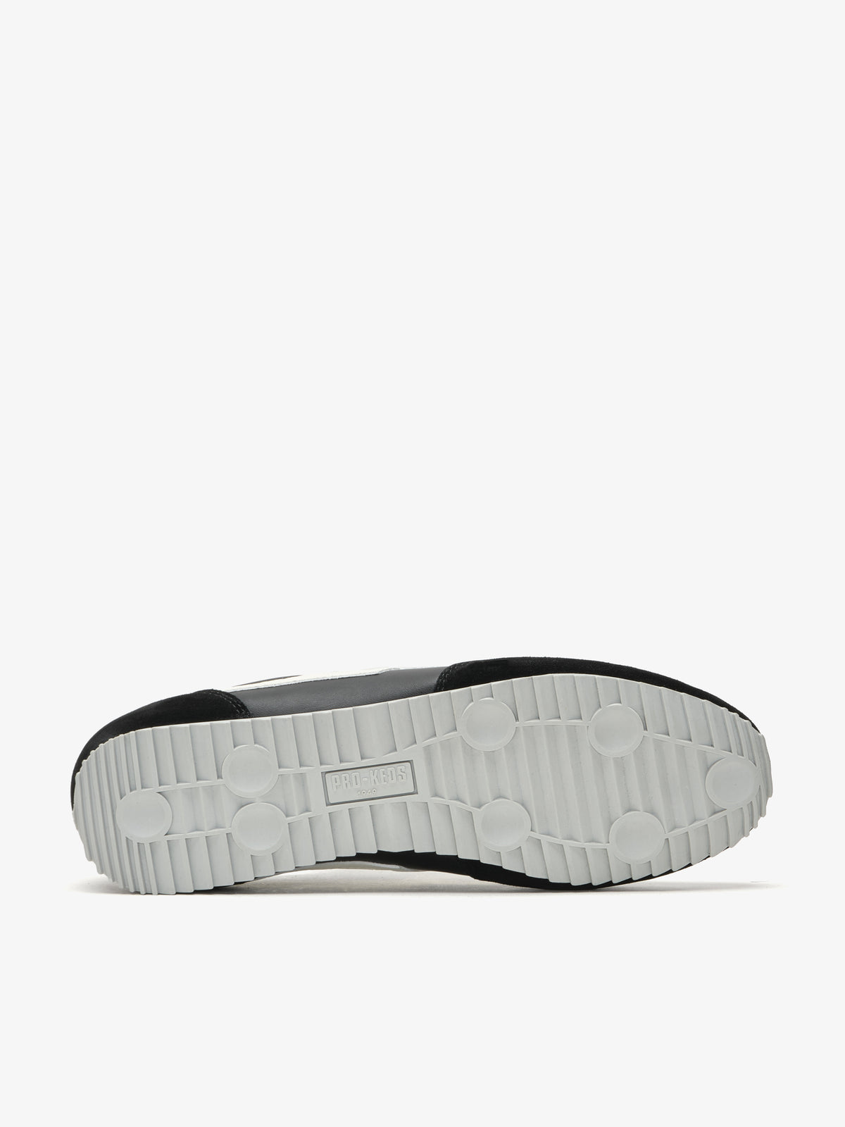 Suola con logo sneaker Pro-Keds Racer 77 nero e avorio 