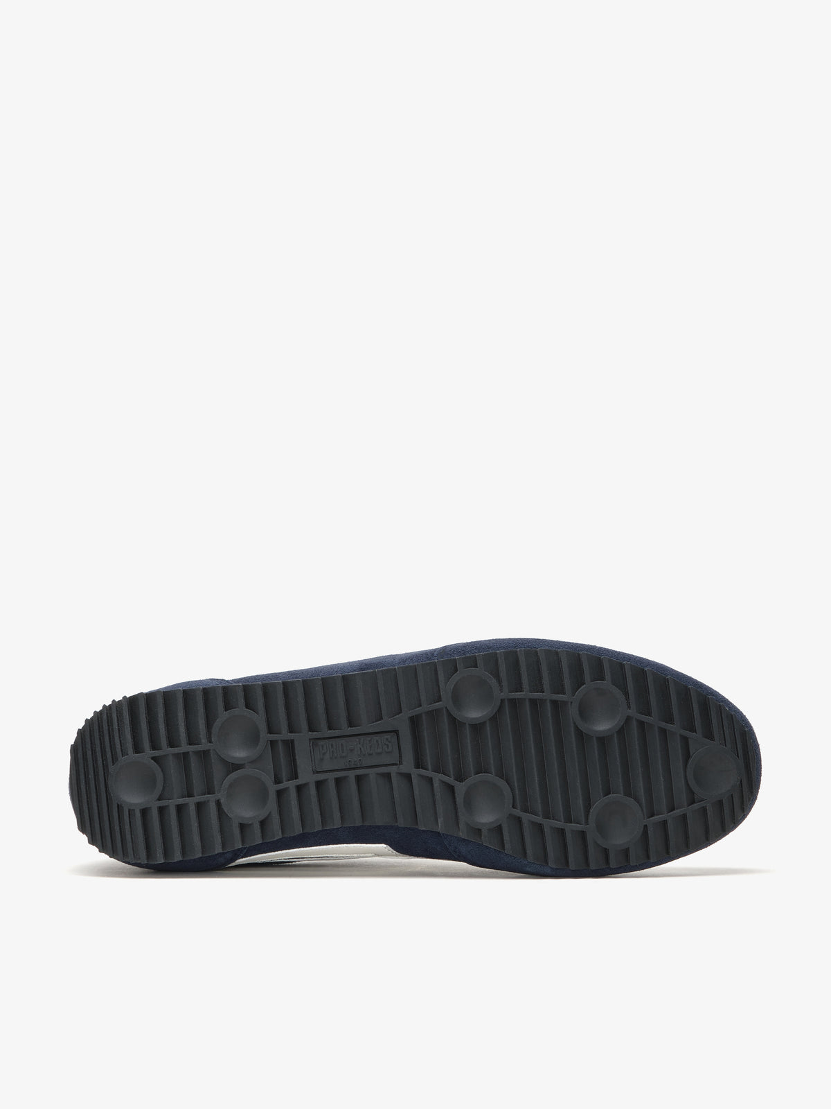 Suola con logo sneaker Pro-Keds Racer 77 blu e avorio in suede da uomo