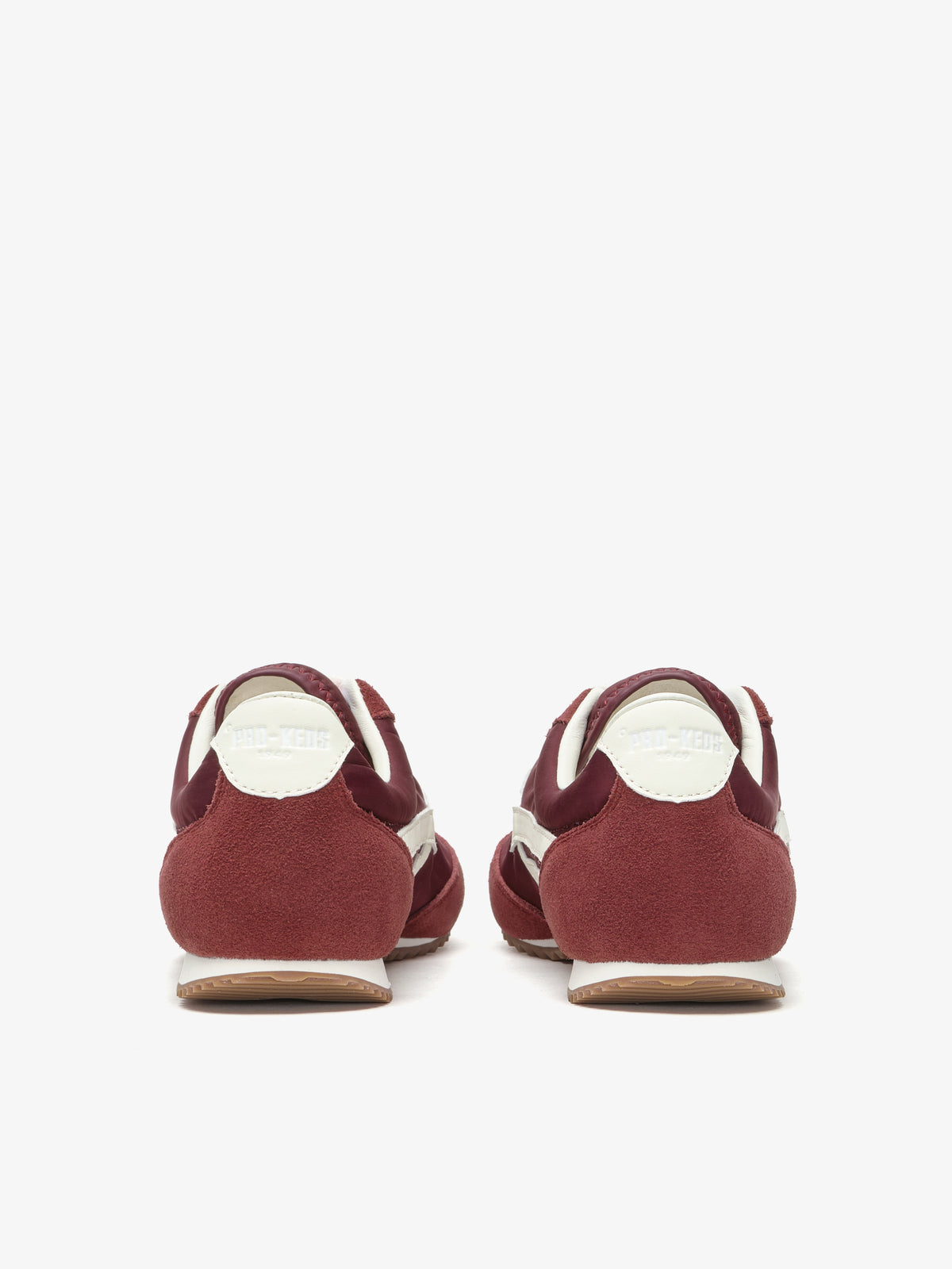 Pro-Keds Racer 77 da donna, sneaker bordeaux e avorio, retro con dettaglio talloncino