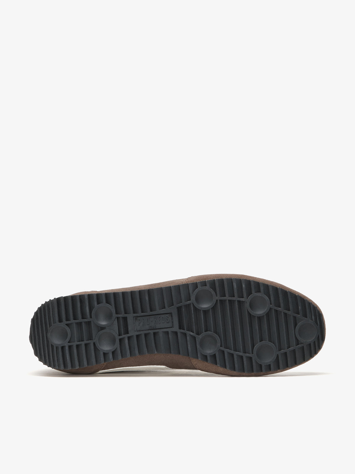 Suola con logo sneaker Pro-Keds Racer 77 marrone e avorio da uomo