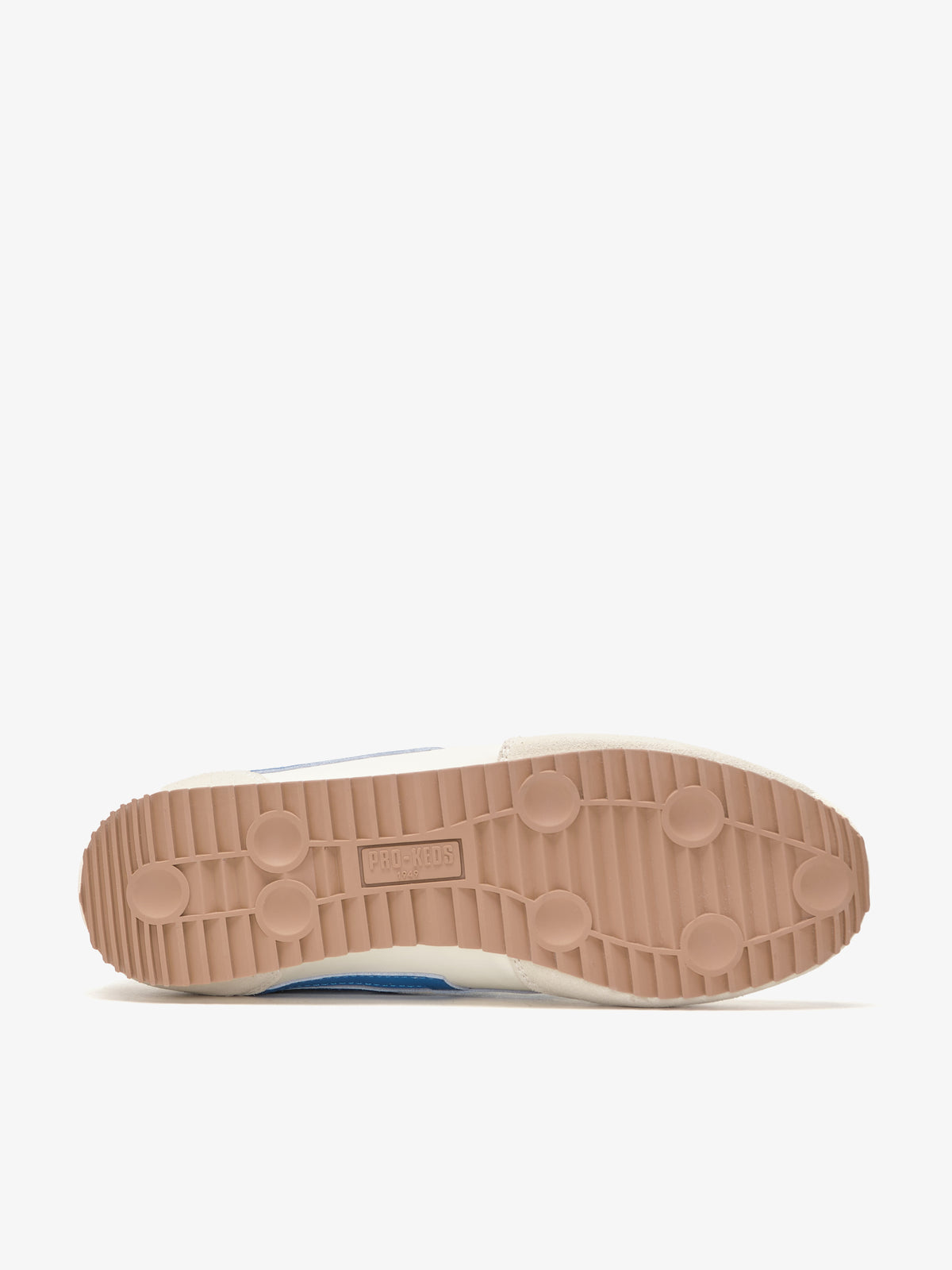 Suola con logo sneaker Pro-Keds Racer 77 crema e blu da uomo