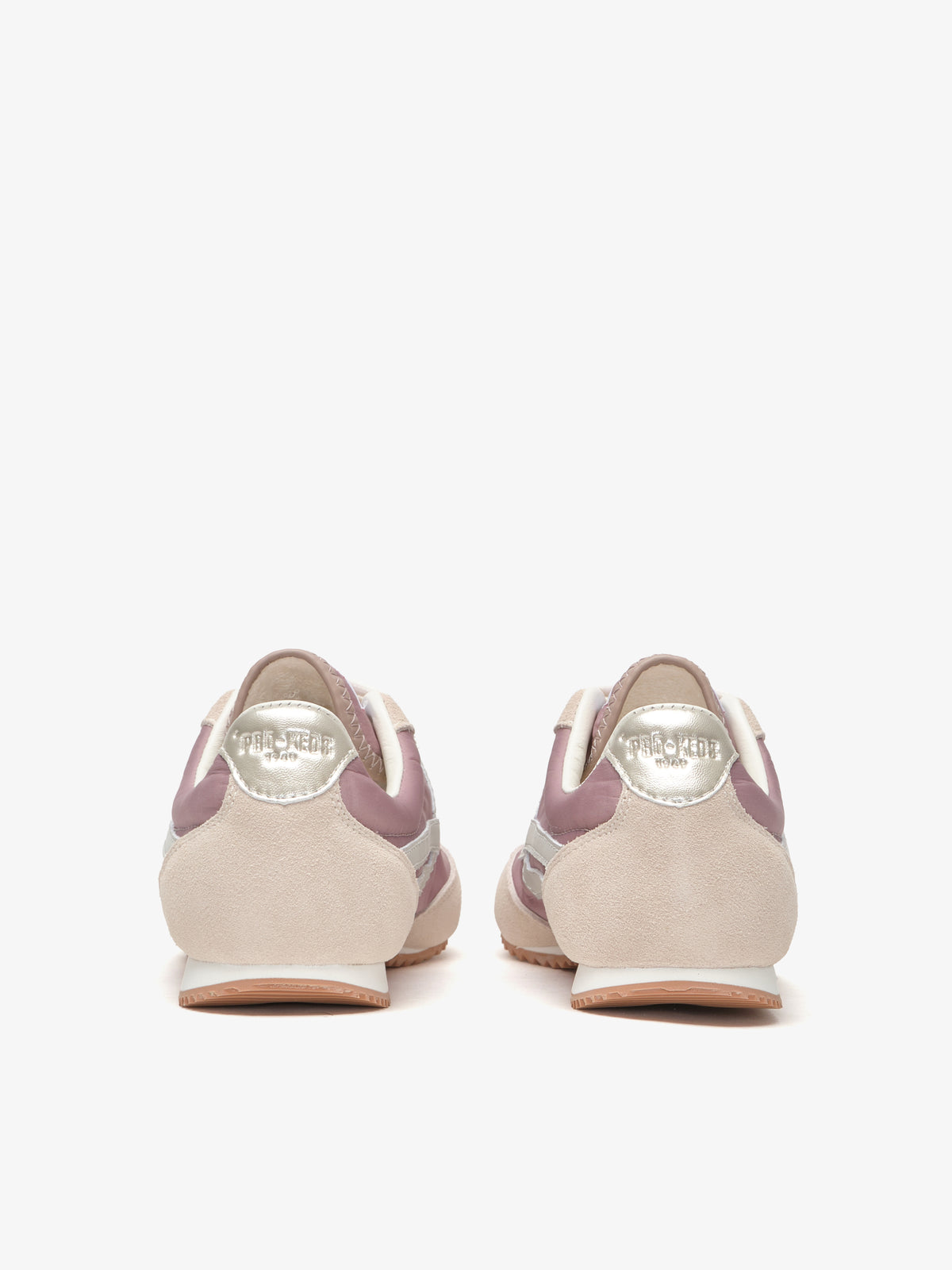 Pro-Keds Racer 77 da donna, sneaker rosa e avorio, retro con dettaglio talloncino