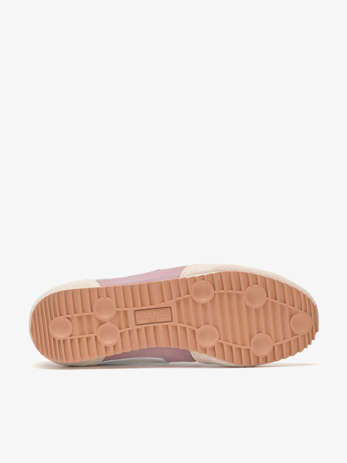 Suola con logo sneaker Pro-Keds Racer 77 rosa e avorio da donna