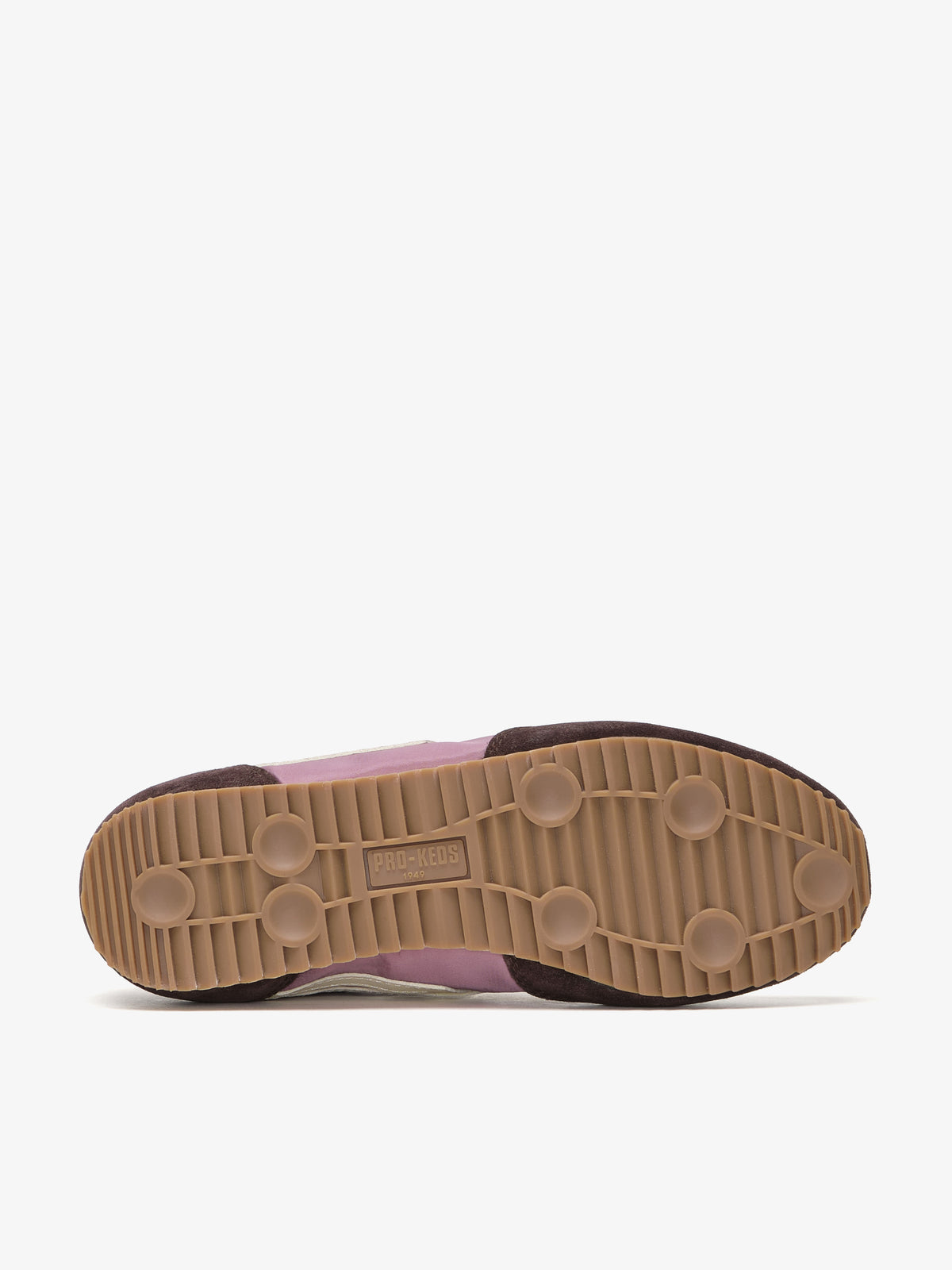 .Suola con logo sneaker Pro-Keds Racer 77 glicine e avorio da donna
