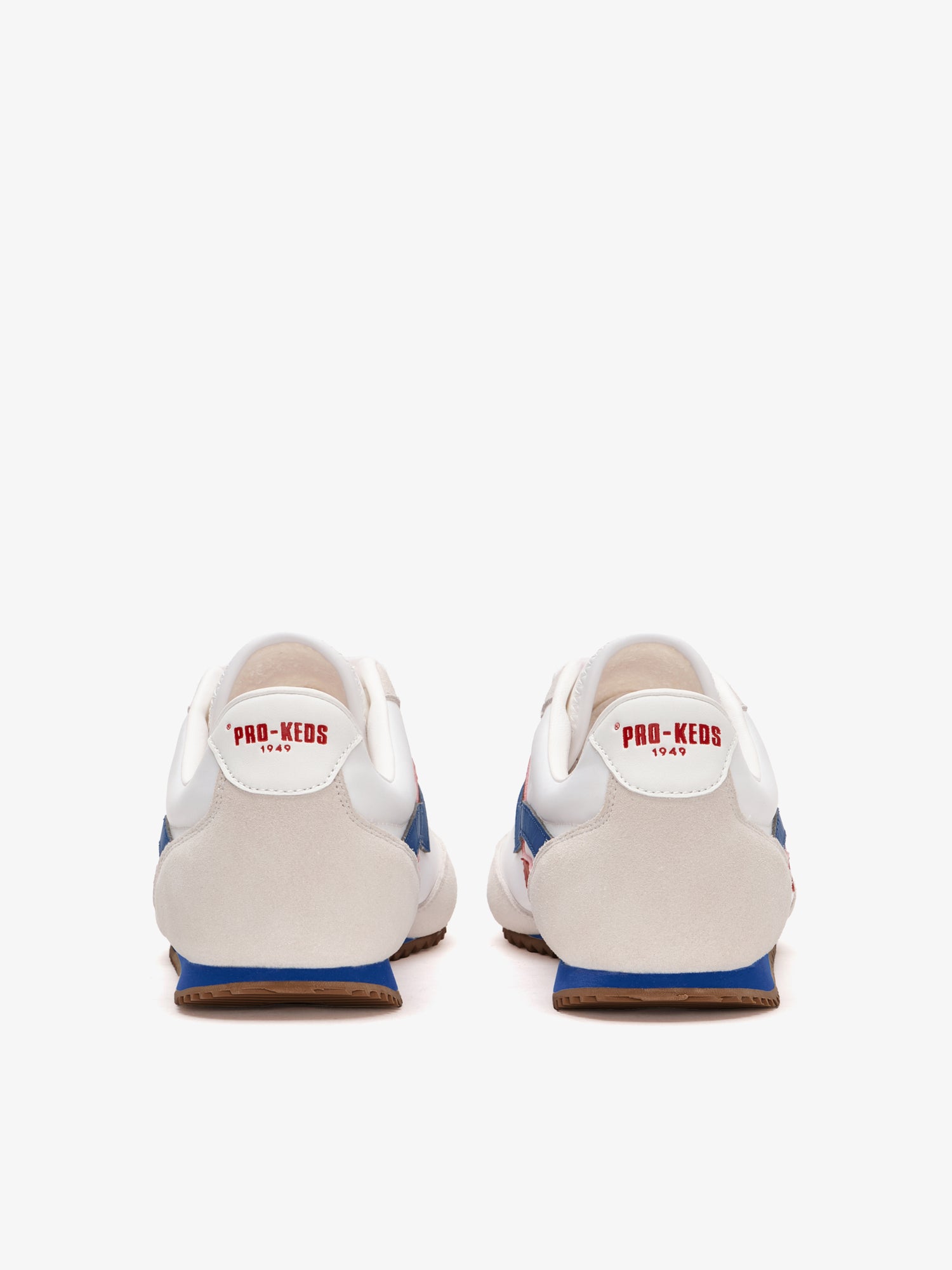 Racer 77 in white and red/blue nylon