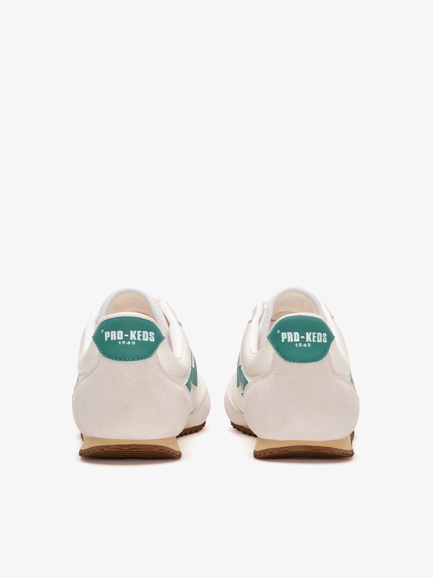 Racer 77 in cream and green nylon