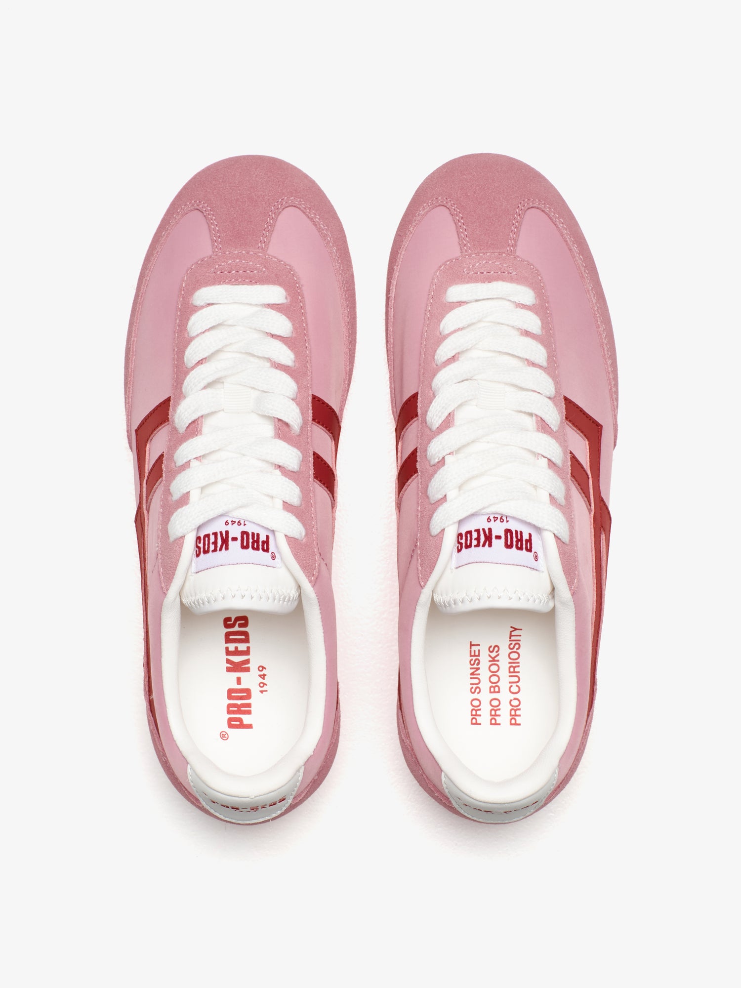 Racer 77 in nylon rosa e rossa