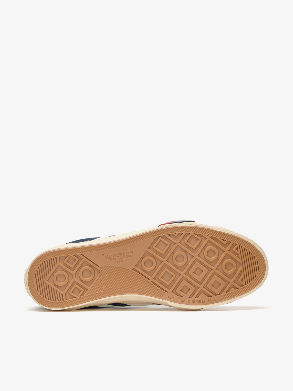 Suola con logo sneaker Pro-Keds Royal Classic in suede blu e avorio