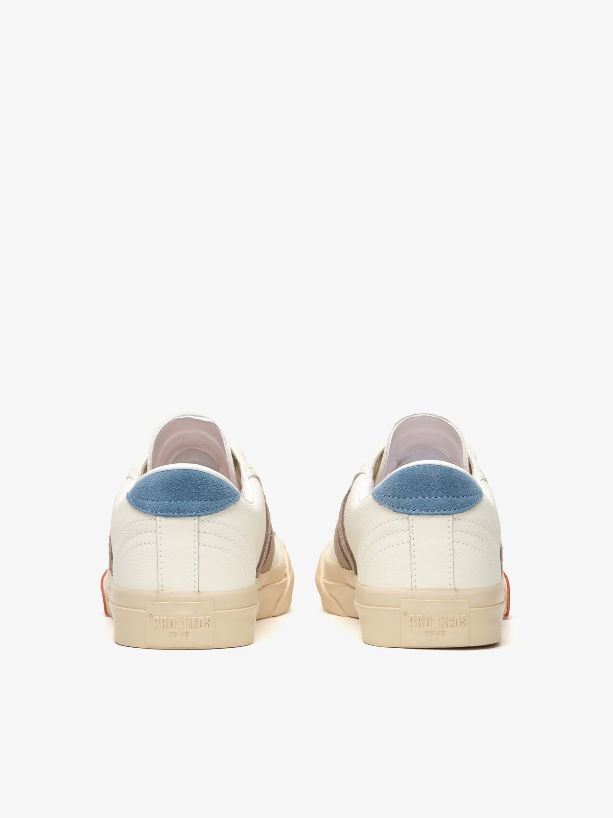 Retro scarpa Royal Classic di Pro-Keds da uomo in pelle crema e beige