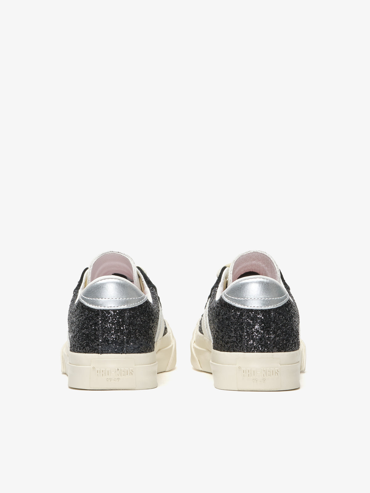 Retro scarpa Royal Classic di Pro-Keds da donna in glitter nero glitter