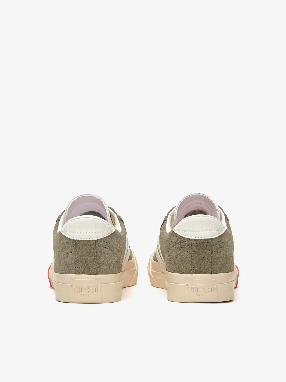 Retro scarpa Royal Classic di Pro-Keds da uomo in suede verde militare