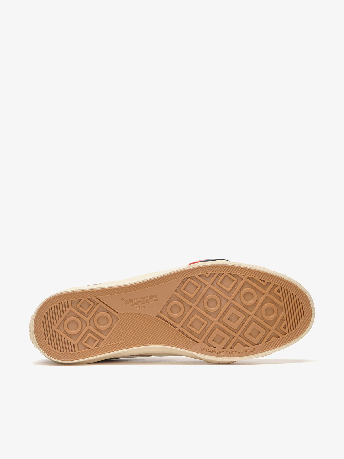 Suola con logo sneaker Pro-Keds Royal Classic in suede tundra e avorio