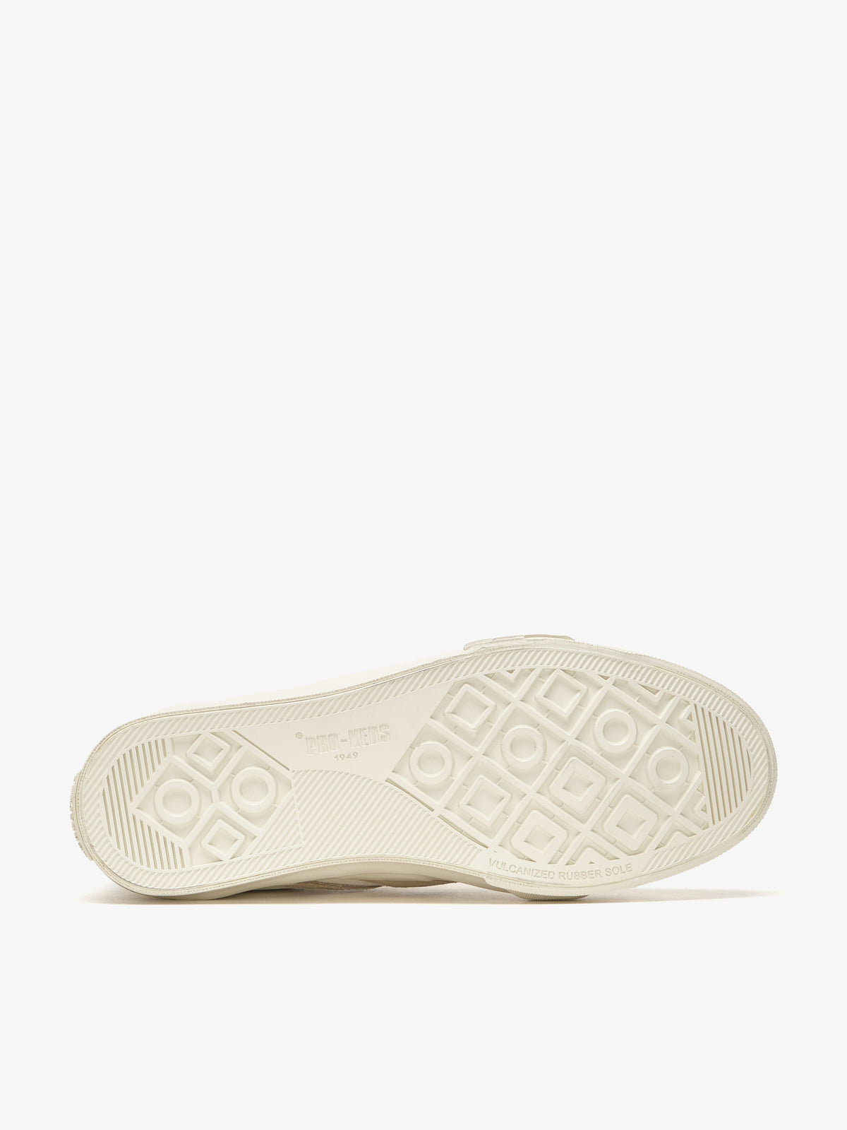 Suola con logo sneaker Pro-Keds Royal Classic in pelle crema e beige