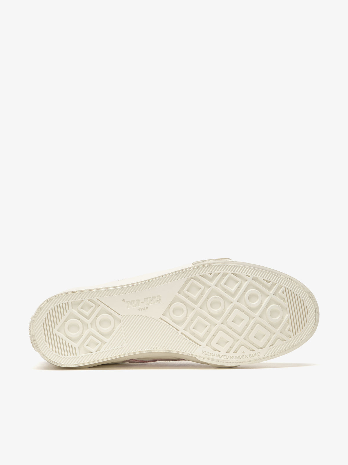 Suola con logo sneaker Pro-Keds Royal Classic in pelle crema e rosa