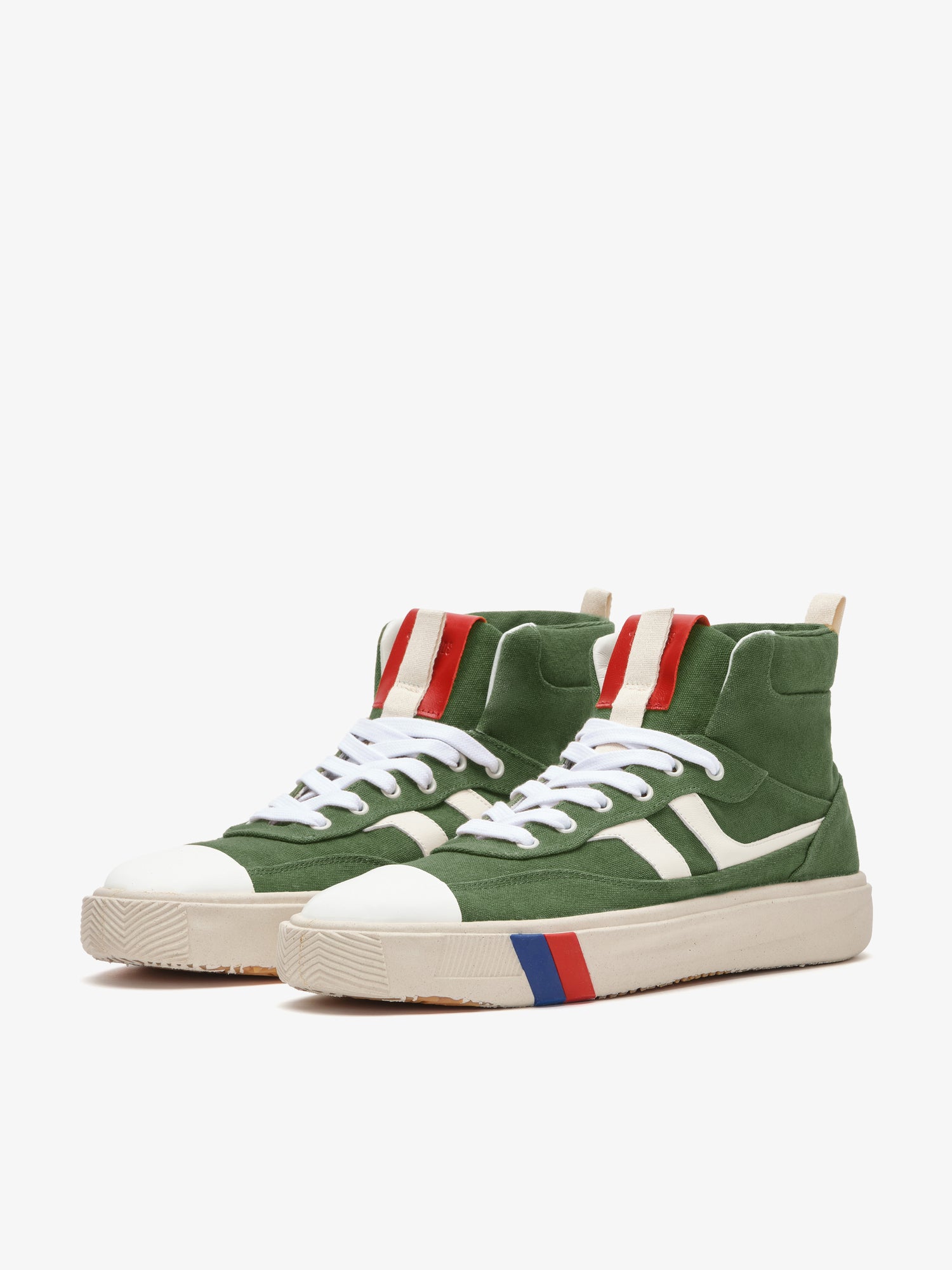 II Orbit in canvas stone washed verde militare